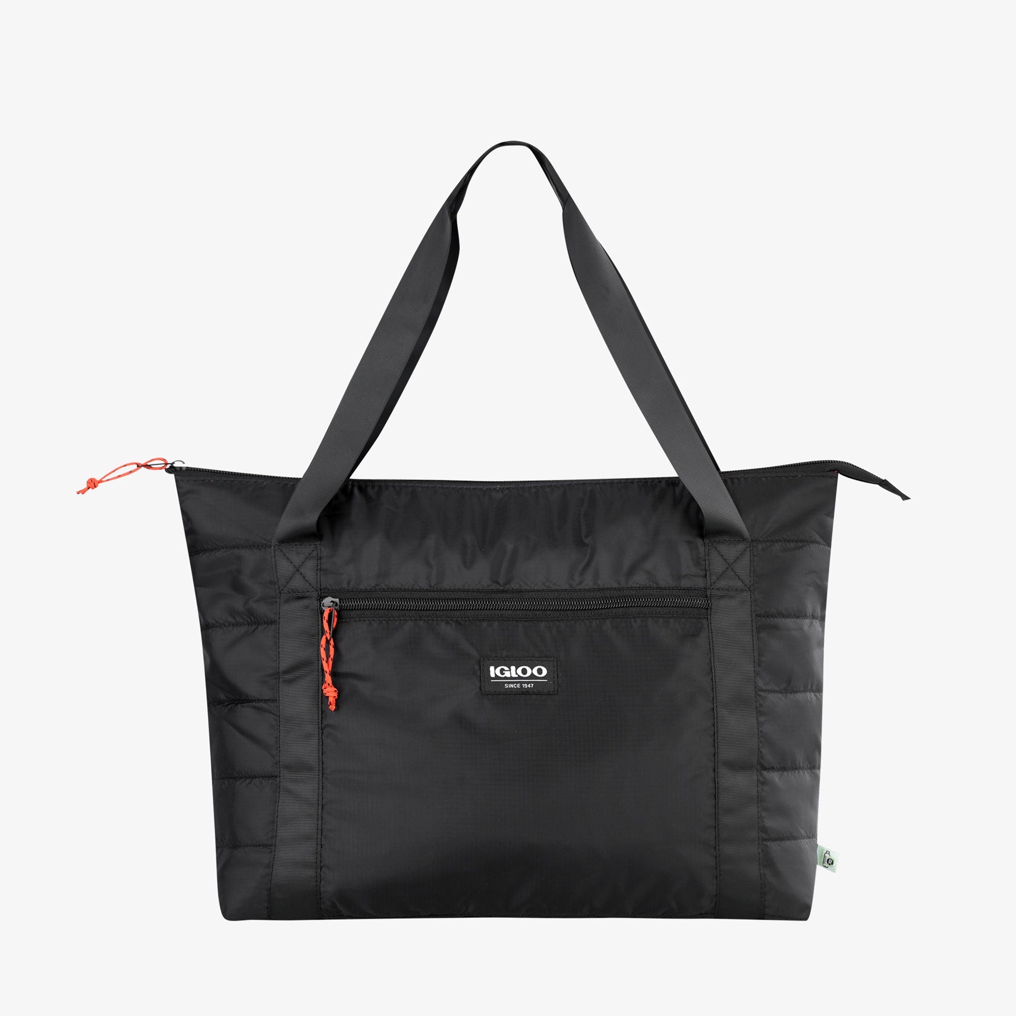 Packable Puffer 20-Can Cooler Bag V0 - Black - Product View