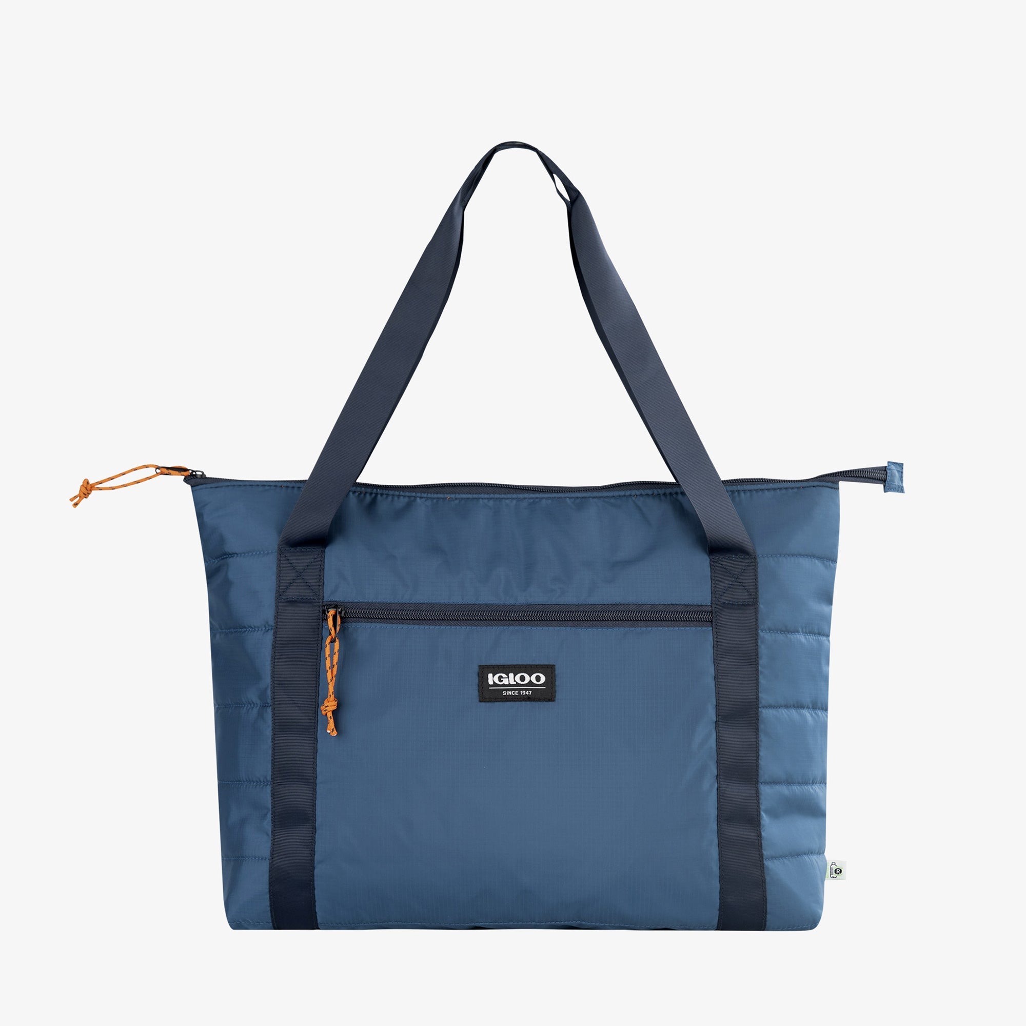 Packable Puffer 20-Can Cooler Bag V0 - Denim - Product View
