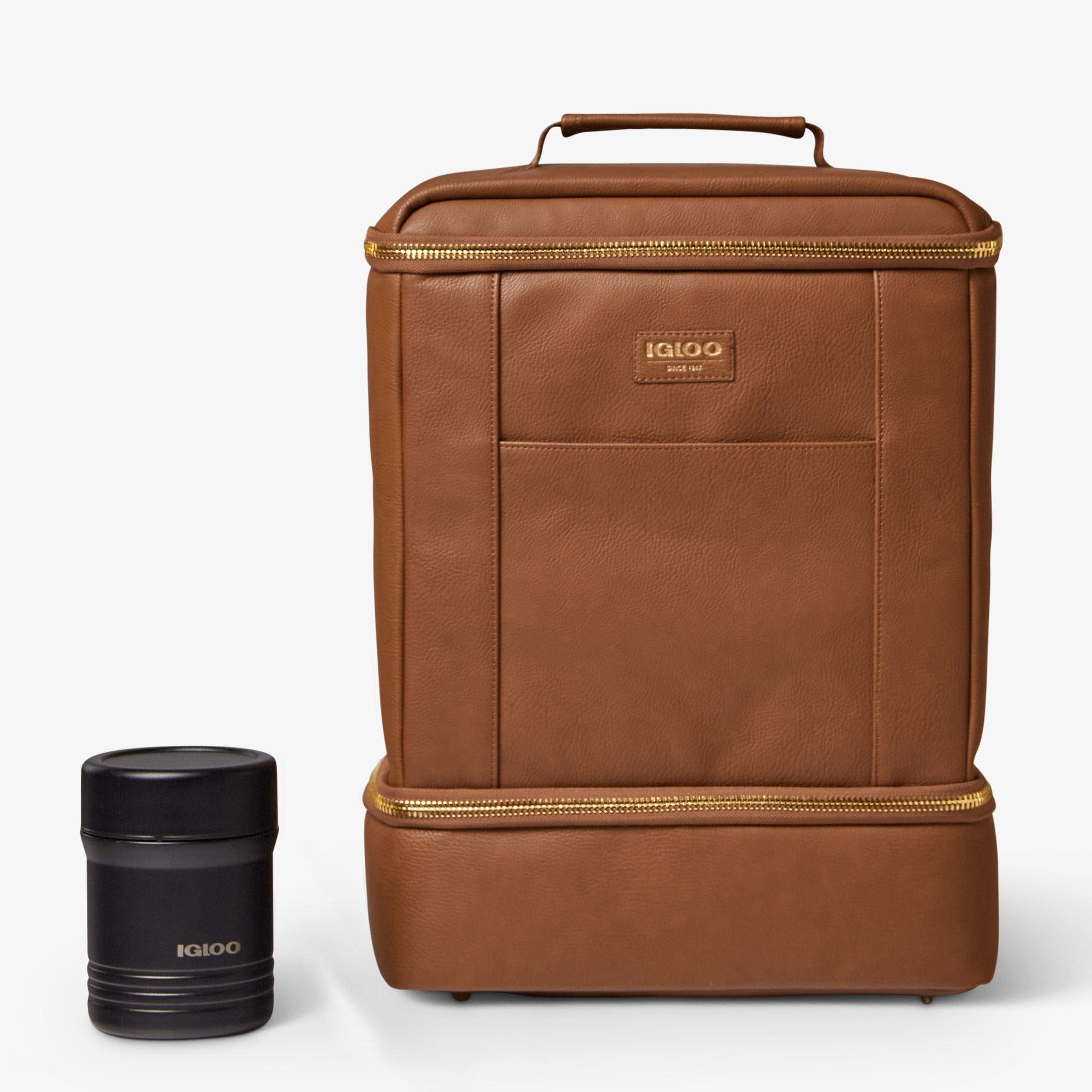 Igloo Luxe® Dual Compartment Backpack V7 - Cognac - Product View