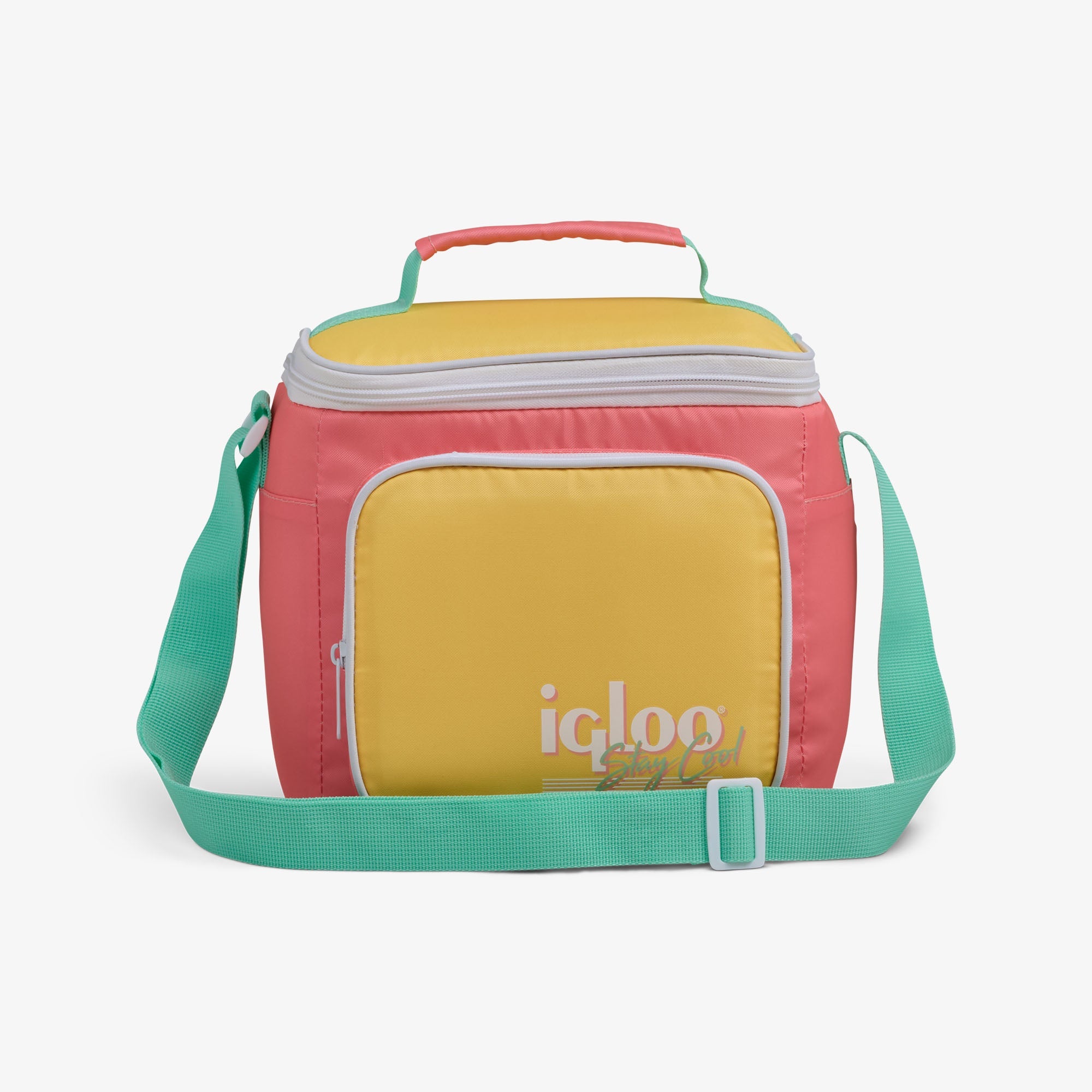 Retro Square Lunch Bag P2 - Flamingo - Front View