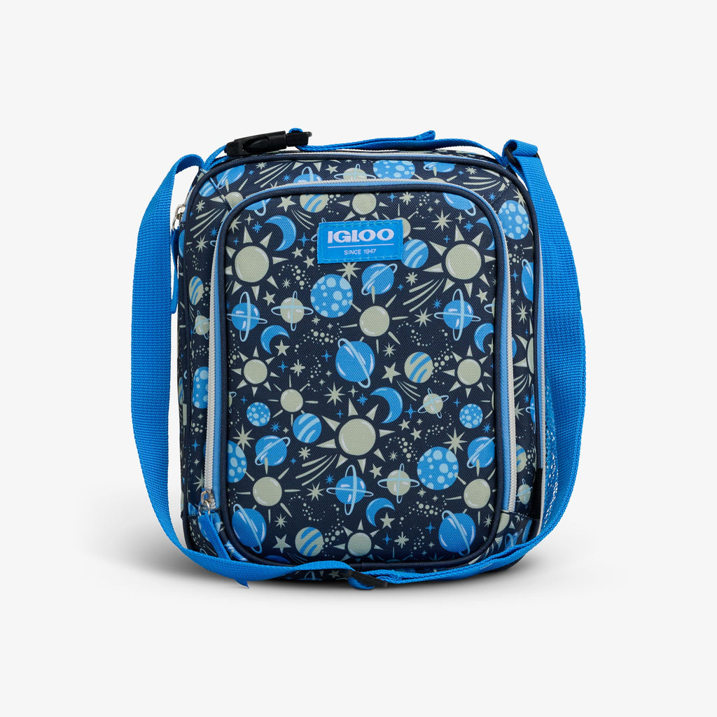 Kids Lunch Glow Vertical Cooler + Bento Box G8 - Cosmic Glow - Front View