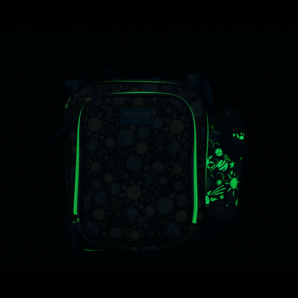 Kids Lunch Glow Vertical Cooler + Bento Box G8 - Cosmic Glow - Product View