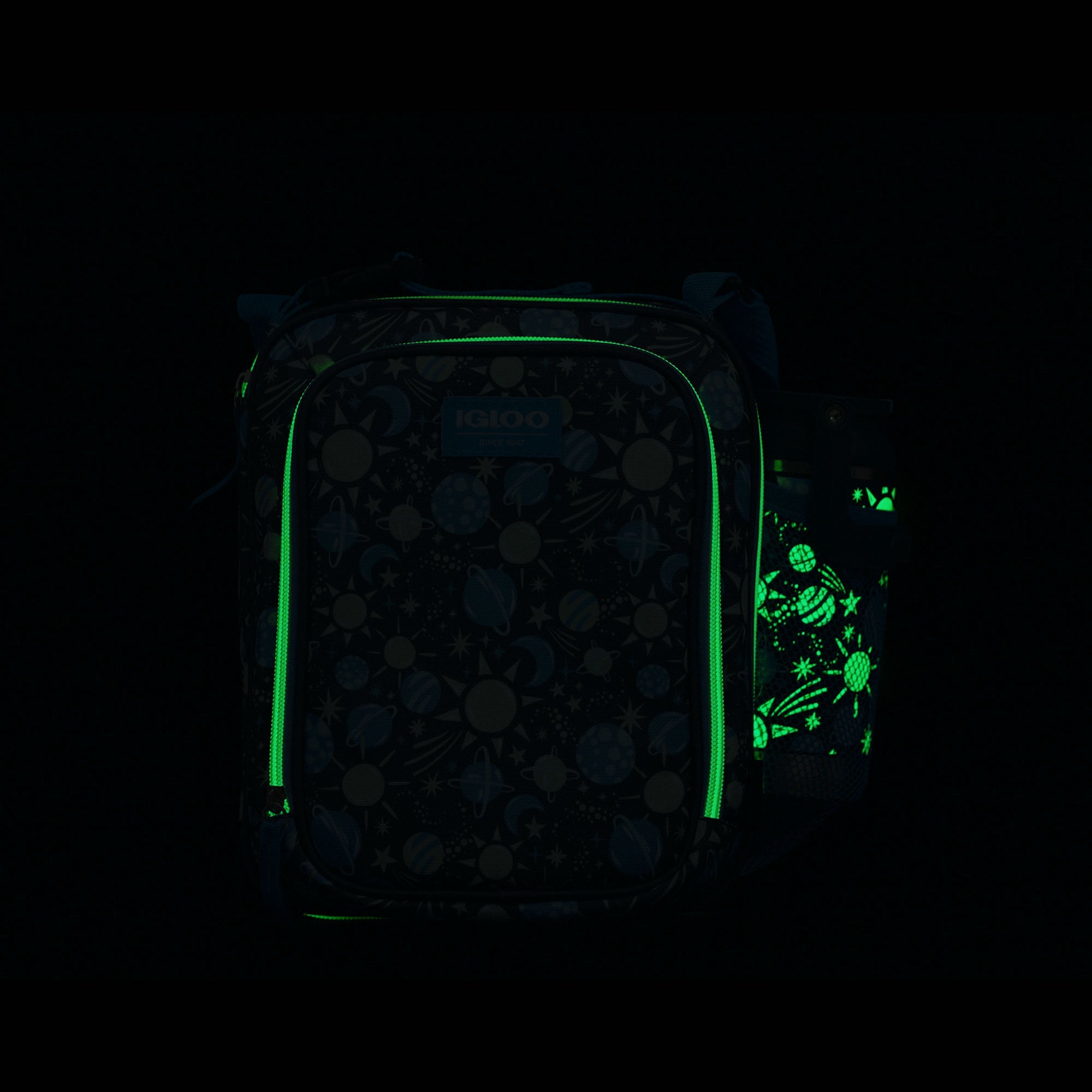 Kids Lunch Glow Vertical Cooler + Bento Box G8 - Cosmic Glow - Product View