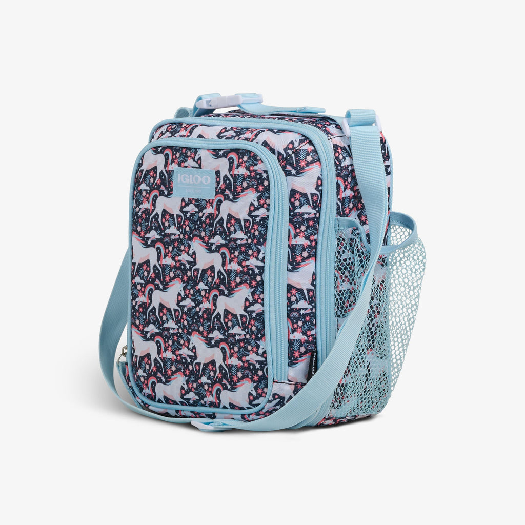 Kids Lunch Vertical Cooler + Bento Box N3 - Unicorns - Product View