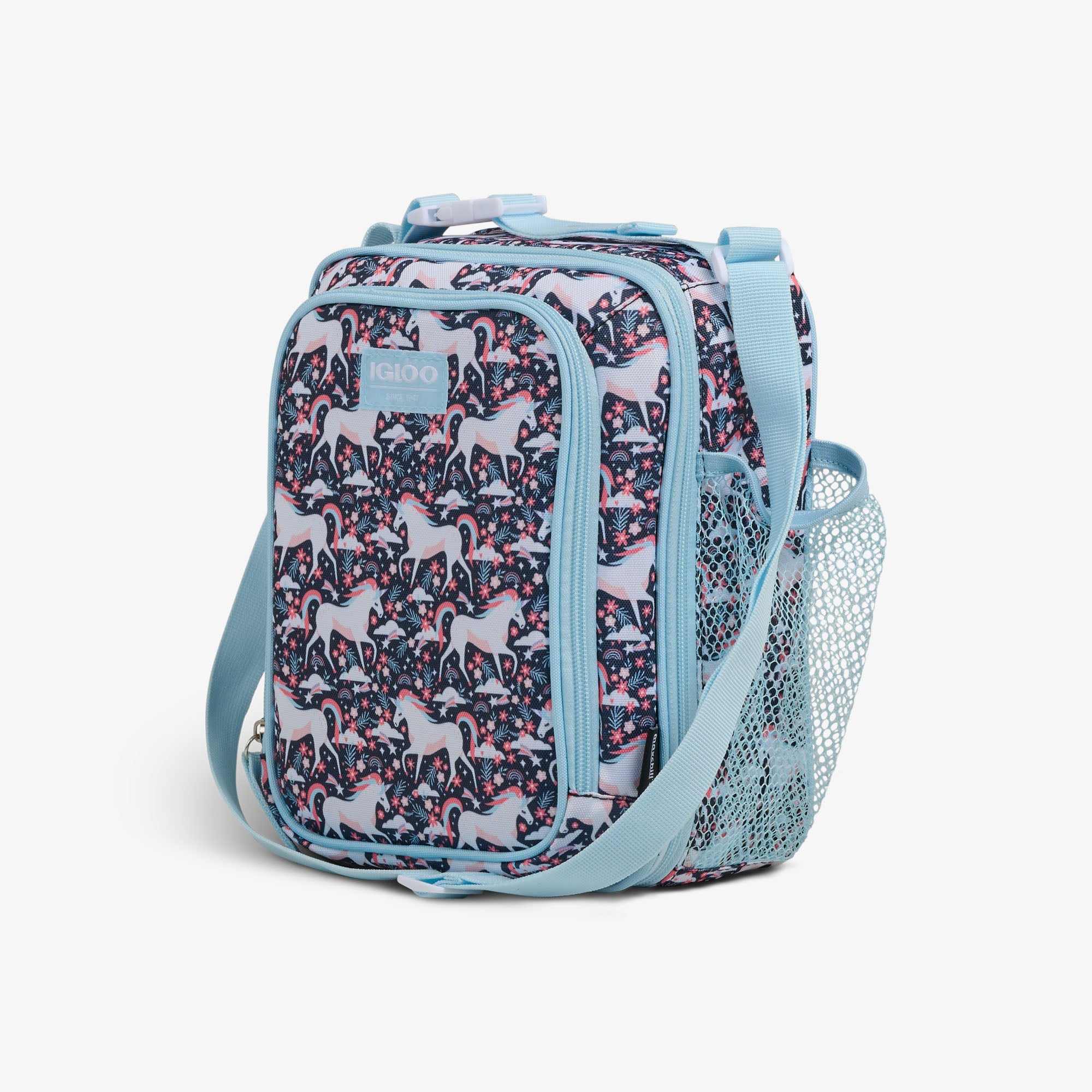 Kids Lunch Vertical Cooler + Bento Box N3 - Unicorns - Product View