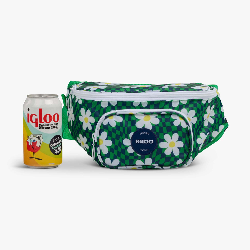 Retro Fanny Pack M5 - Psychedelic Daisy - Size View