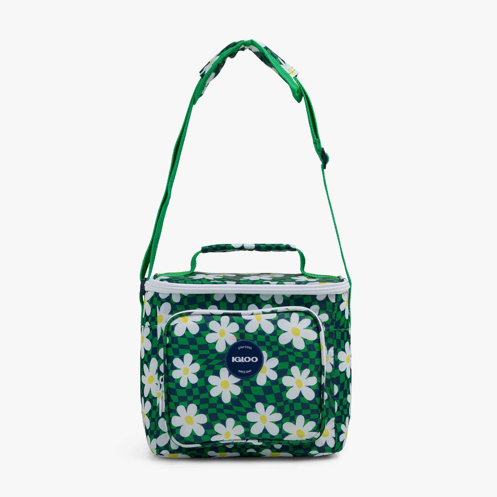 Retro Square Lunch Bag P2 - Psychedelic Daisy - Strap View