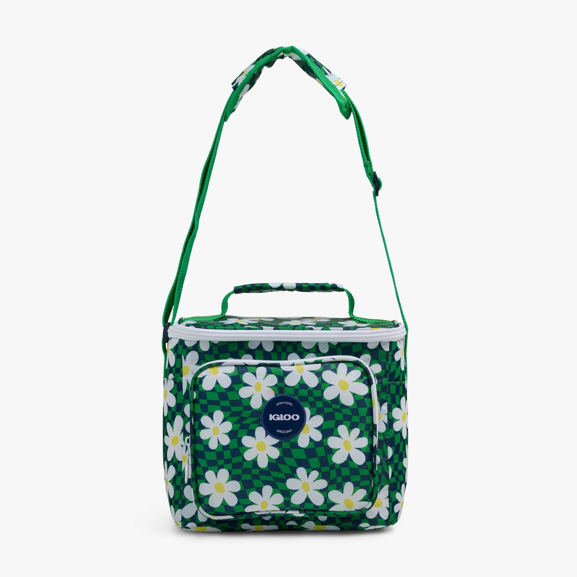 Retro Square Lunch Bag P2 - Psychedelic Daisy - Strap View
