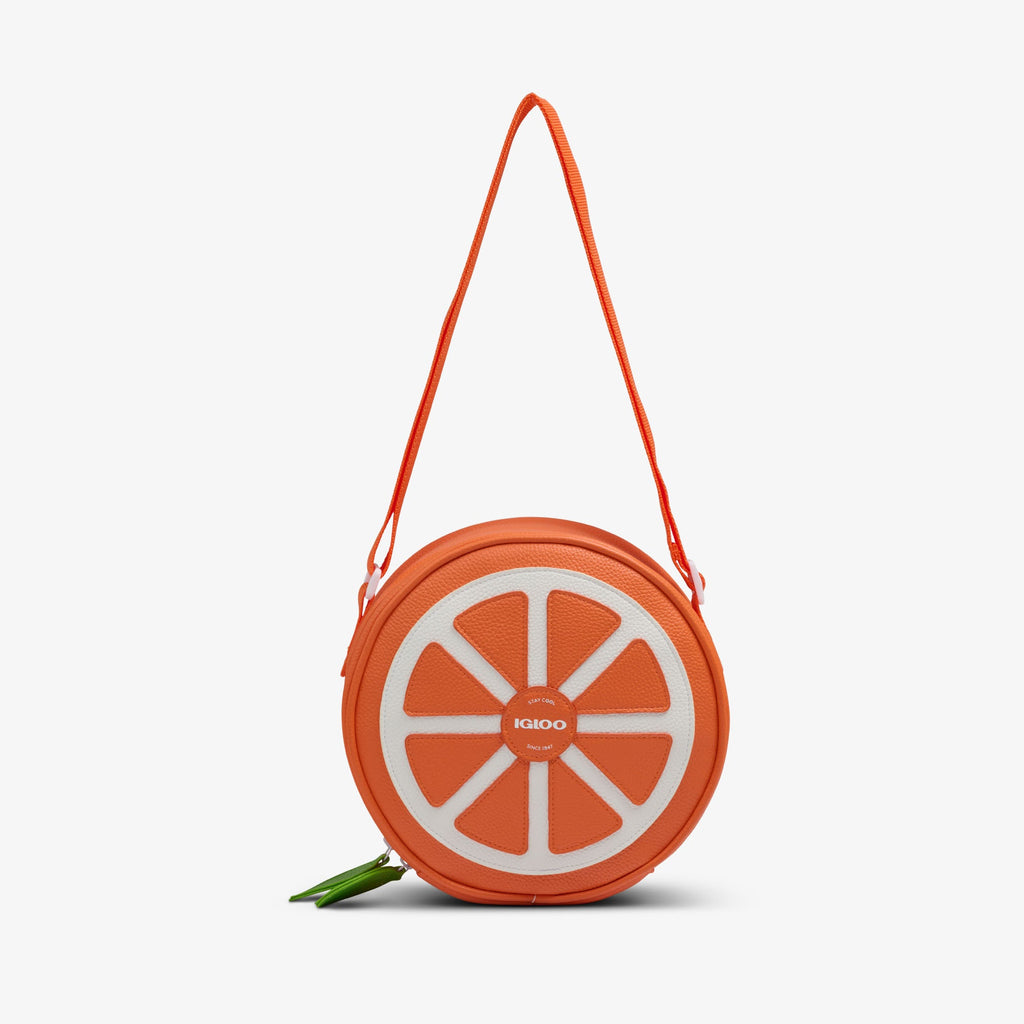 Citrus Crossbody Cooler Bag R1 - Orange - Strap View