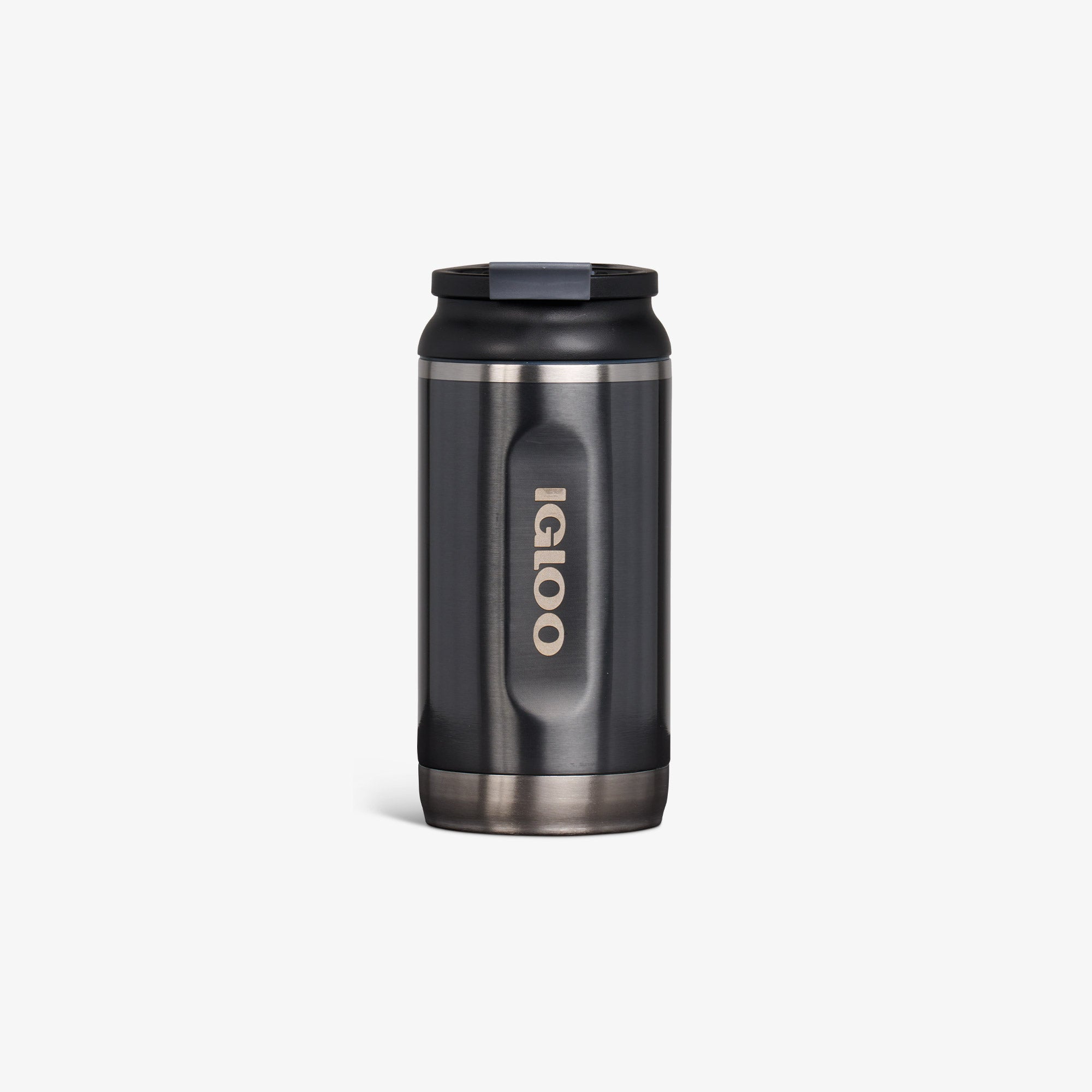 12 Oz Flip ‘n’ Sip Tumbler D3 - Gloss Carbonite - Front View