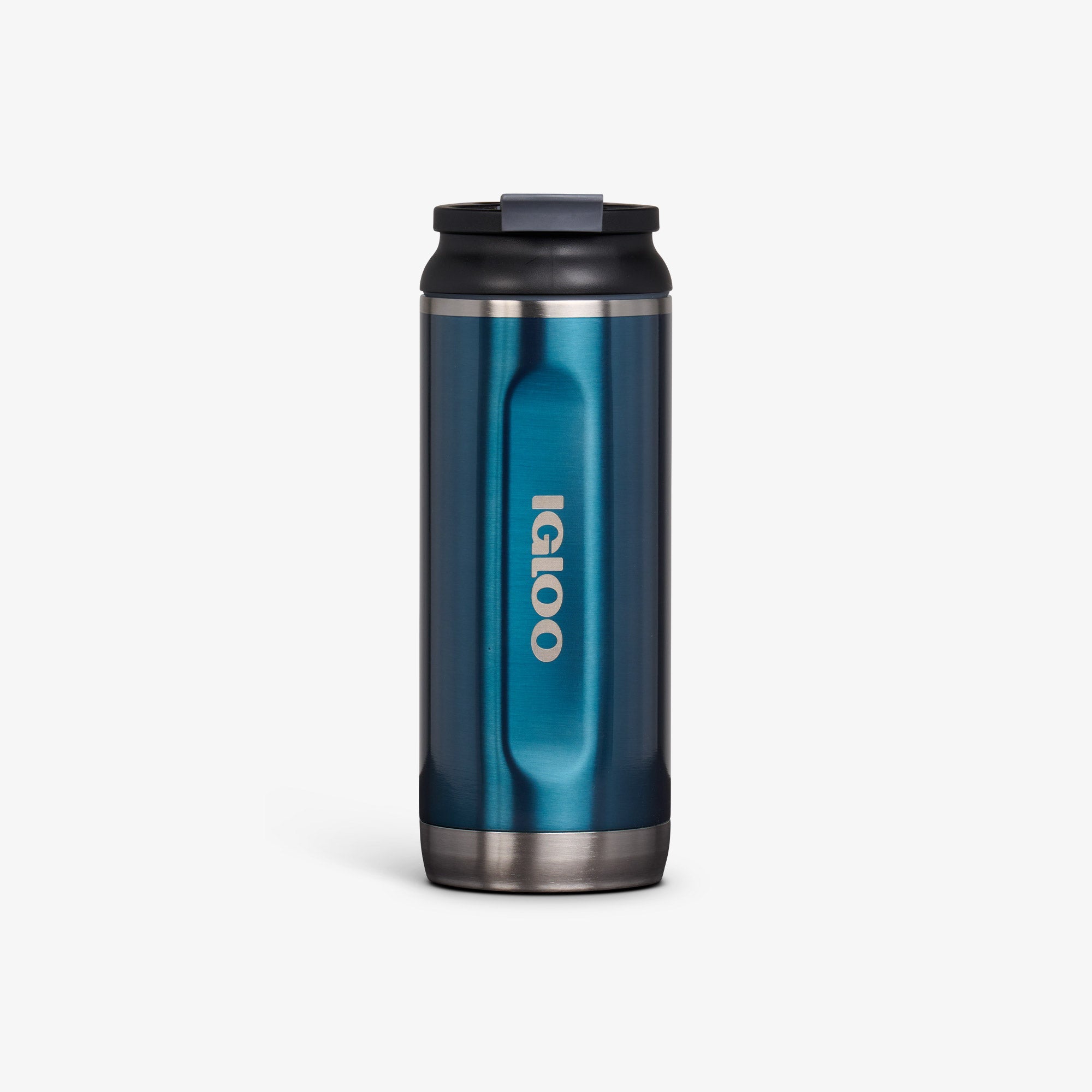 16 Oz Flip ‘n’ Sip Tumbler C1 - Gloss Modern Blue - Front View