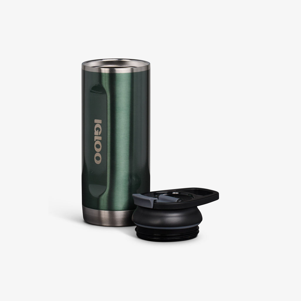 16 Oz Flip ‘n’ Sip Tumbler C1 - Gloss Spruce - Open View