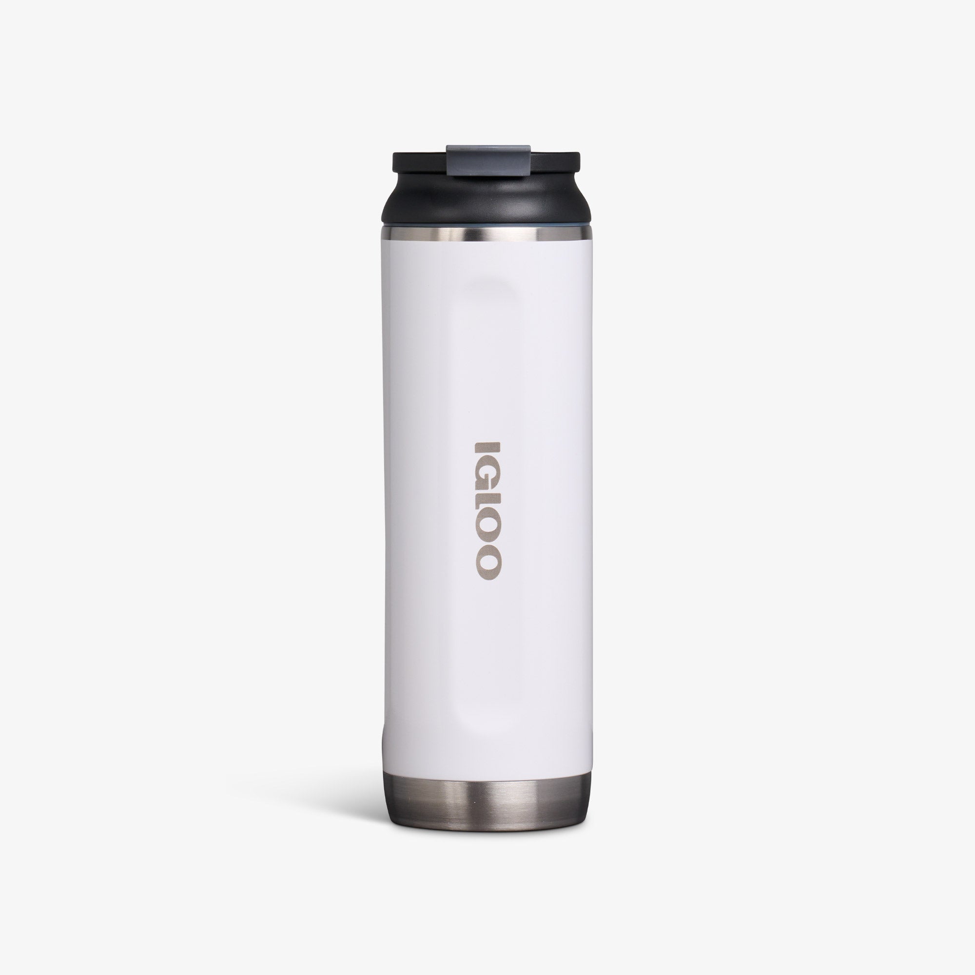 20 Oz Flip ‘n’ Sip Tumbler U0 - Gloss White - Front View