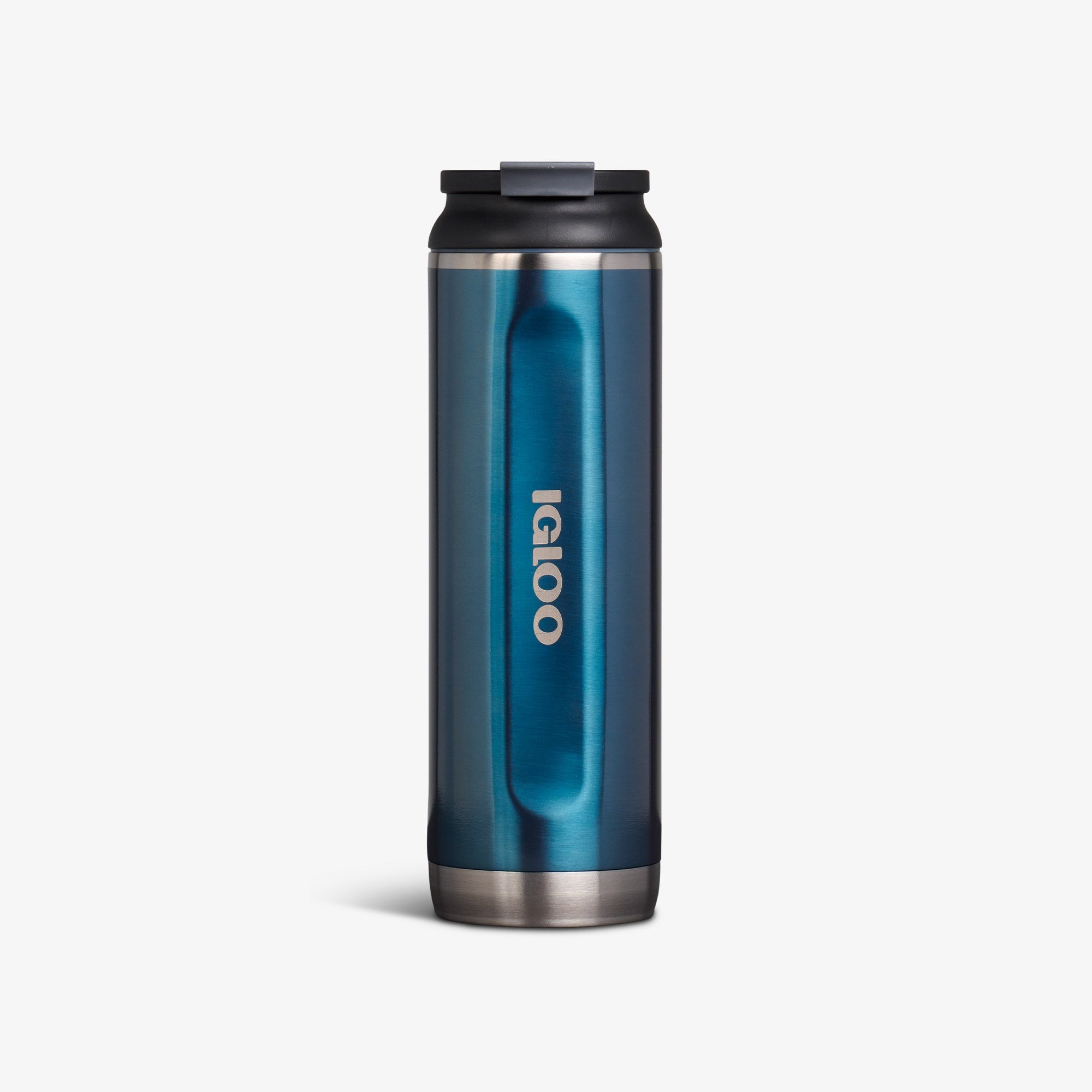 20 Oz Flip ‘n’ Sip Tumbler U0 - Gloss Modern Blue - Front View