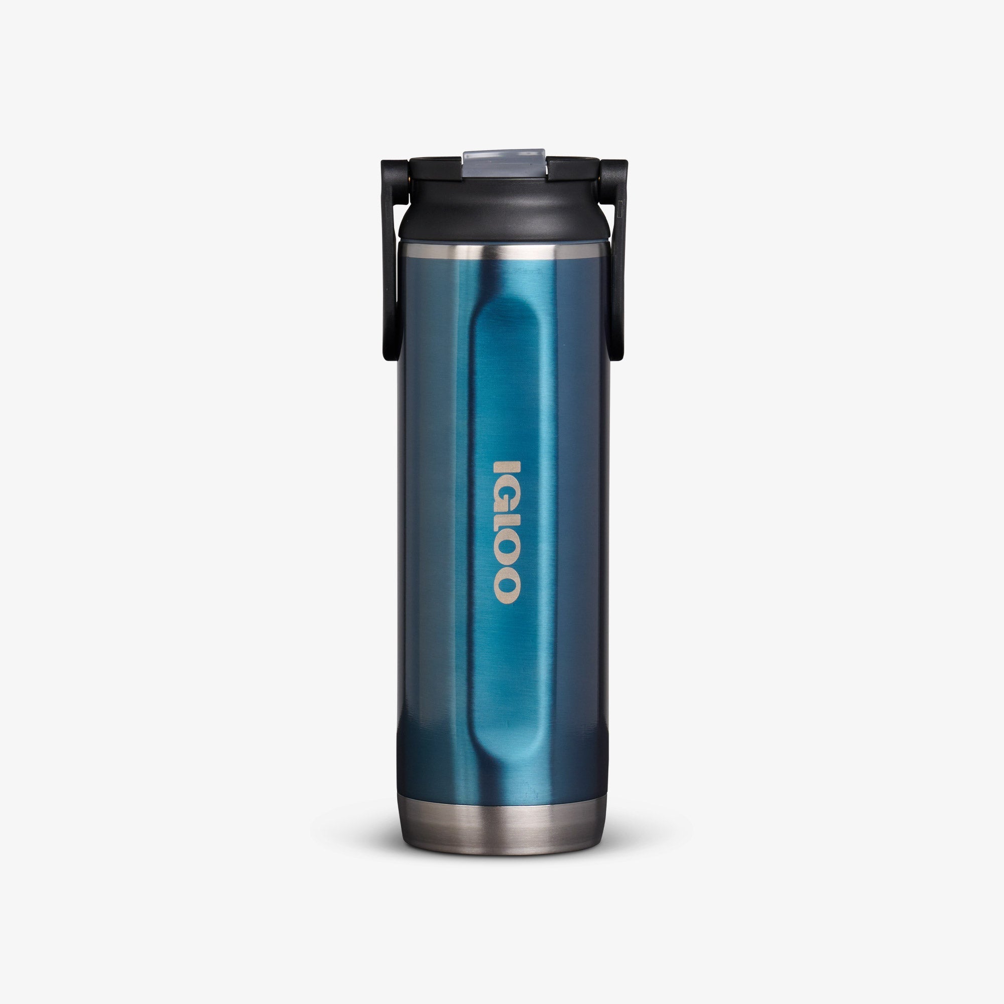 20 Oz Sport Sipper Bottle B0 - Gloss Modern Blue - Front View