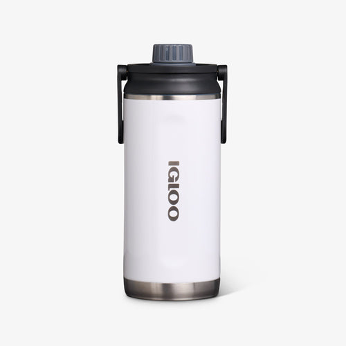 36 Oz Twist ‘n’ Chug Bottle W1 - Gloss White - Front View