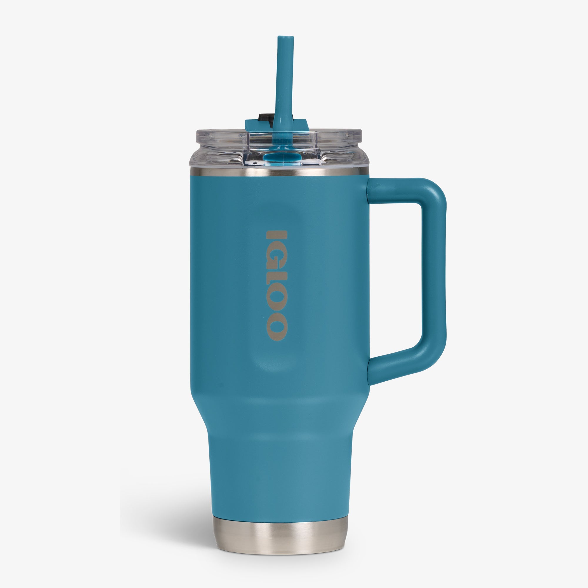 32 Oz Flip ‘n’ Sip Travel Mug M0 - Modern Blue - Strap View
