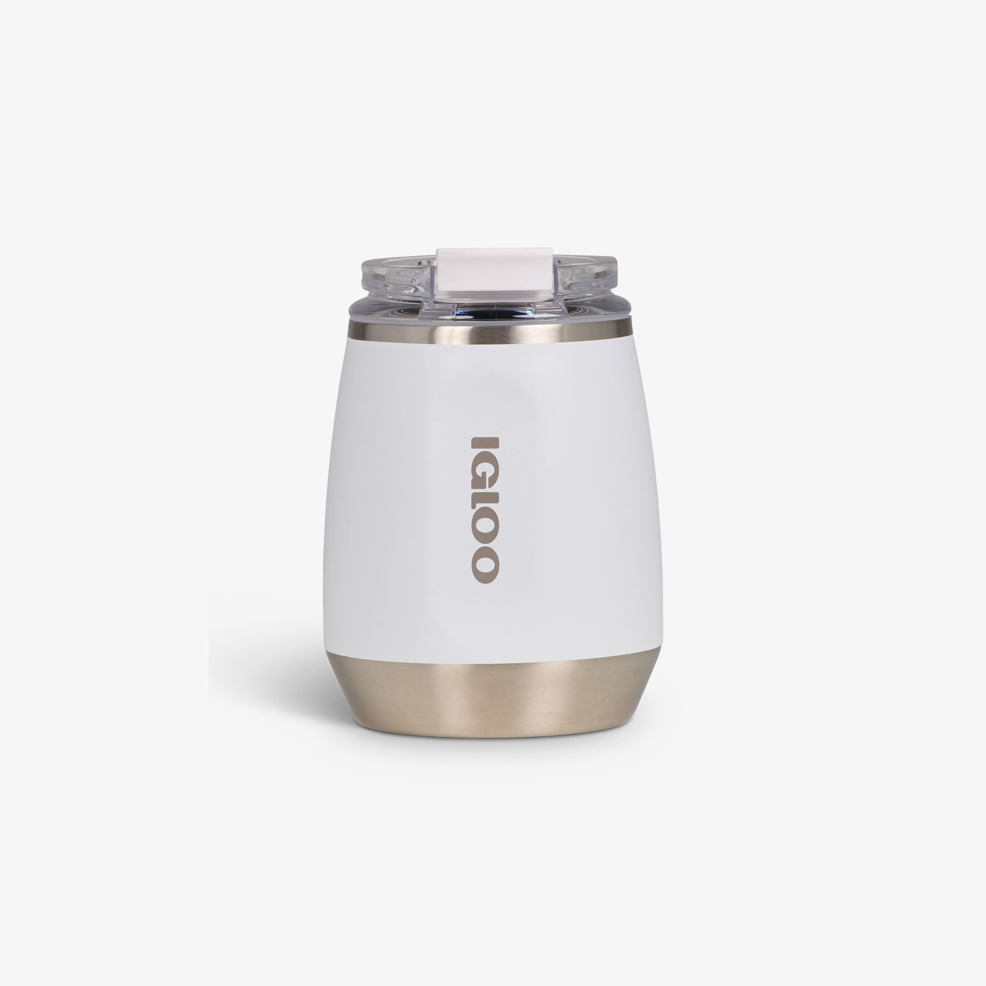 10 Oz Wine Tumbler J2 - White - White - Custom - Front View