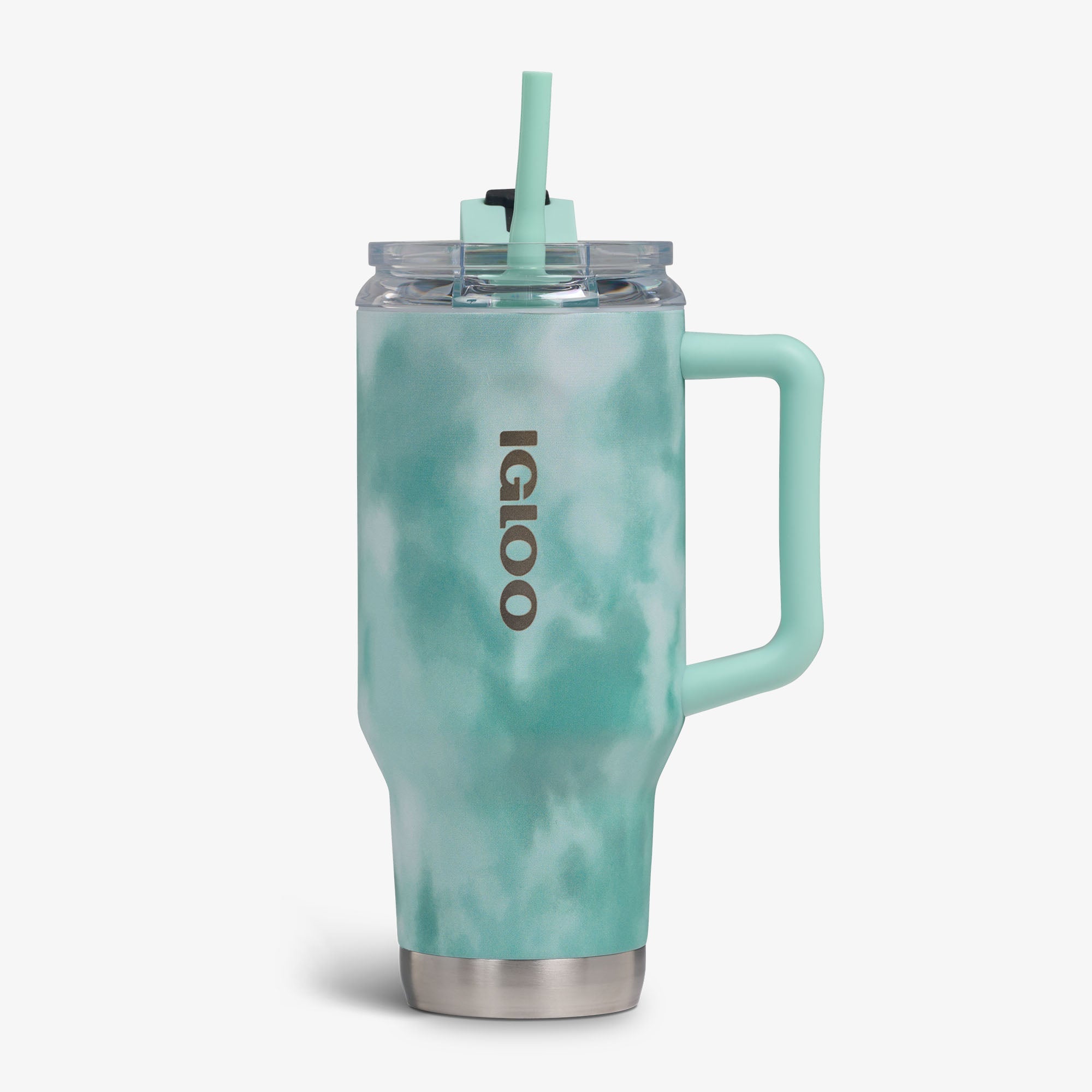 32 Oz Flip ‘n’ Sip Travel Mug M0 - Cloud Seafoam - Front View