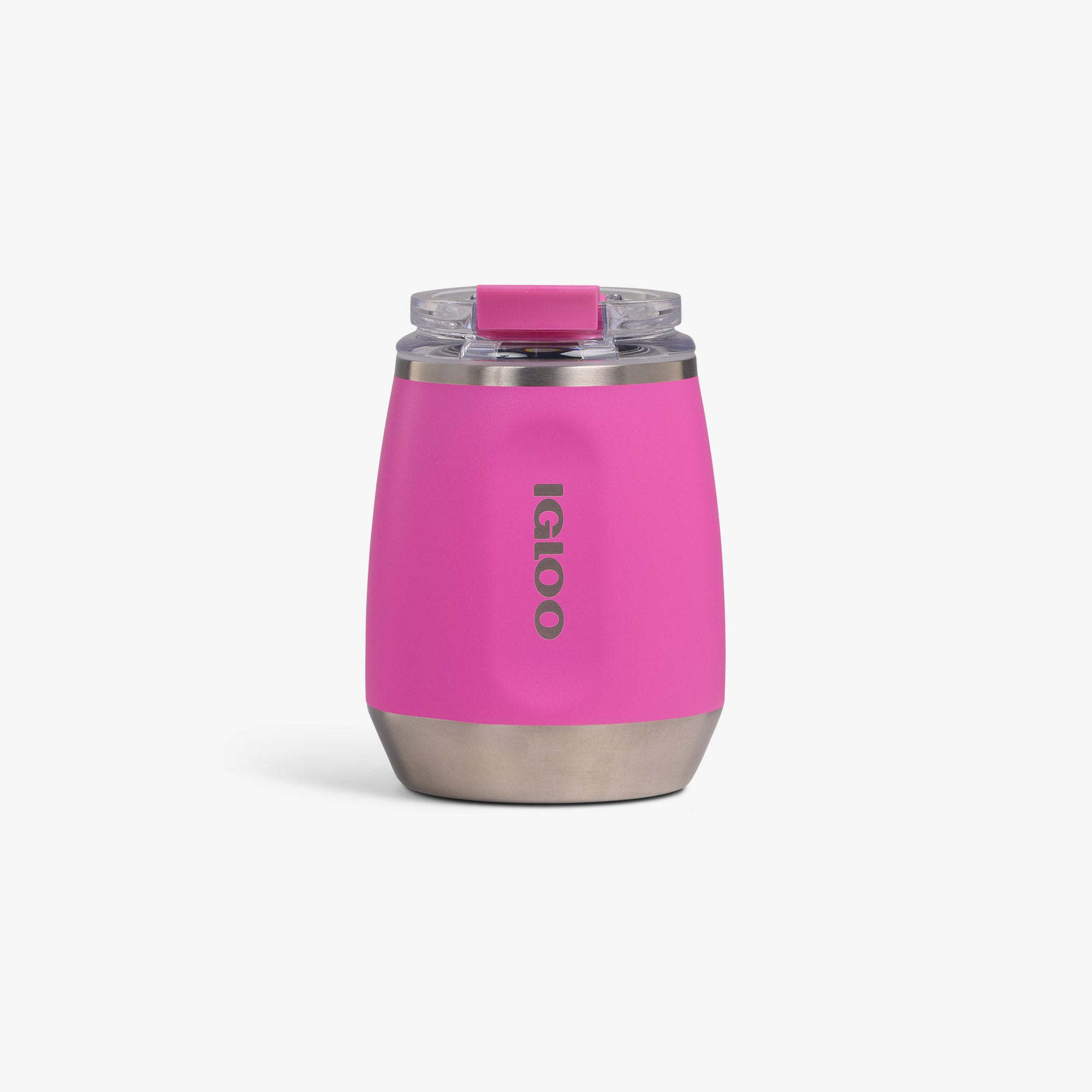 10 Oz Wine Tumbler J2 - Pink Fizz - Custom - Pink Fizz - Front View
