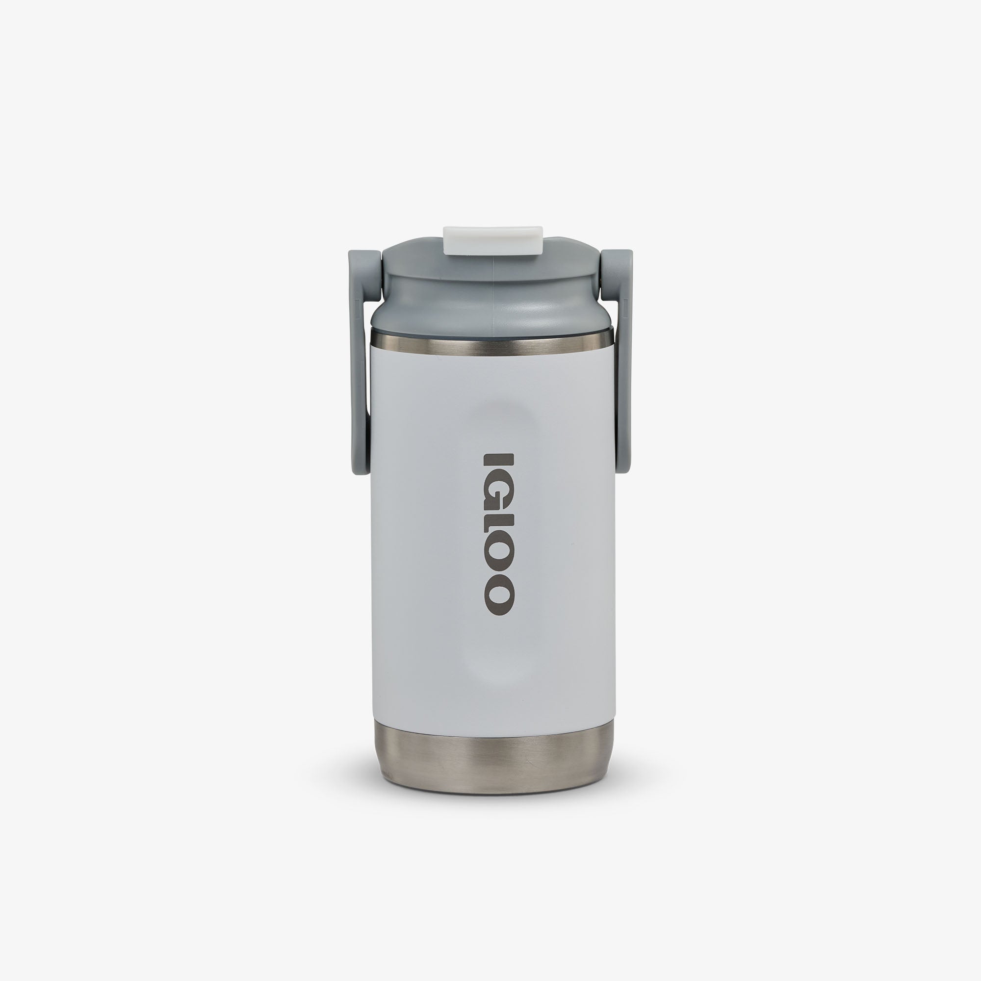 12 Oz Flip ‘n’ Sip Tumbler D3 - White - Front View