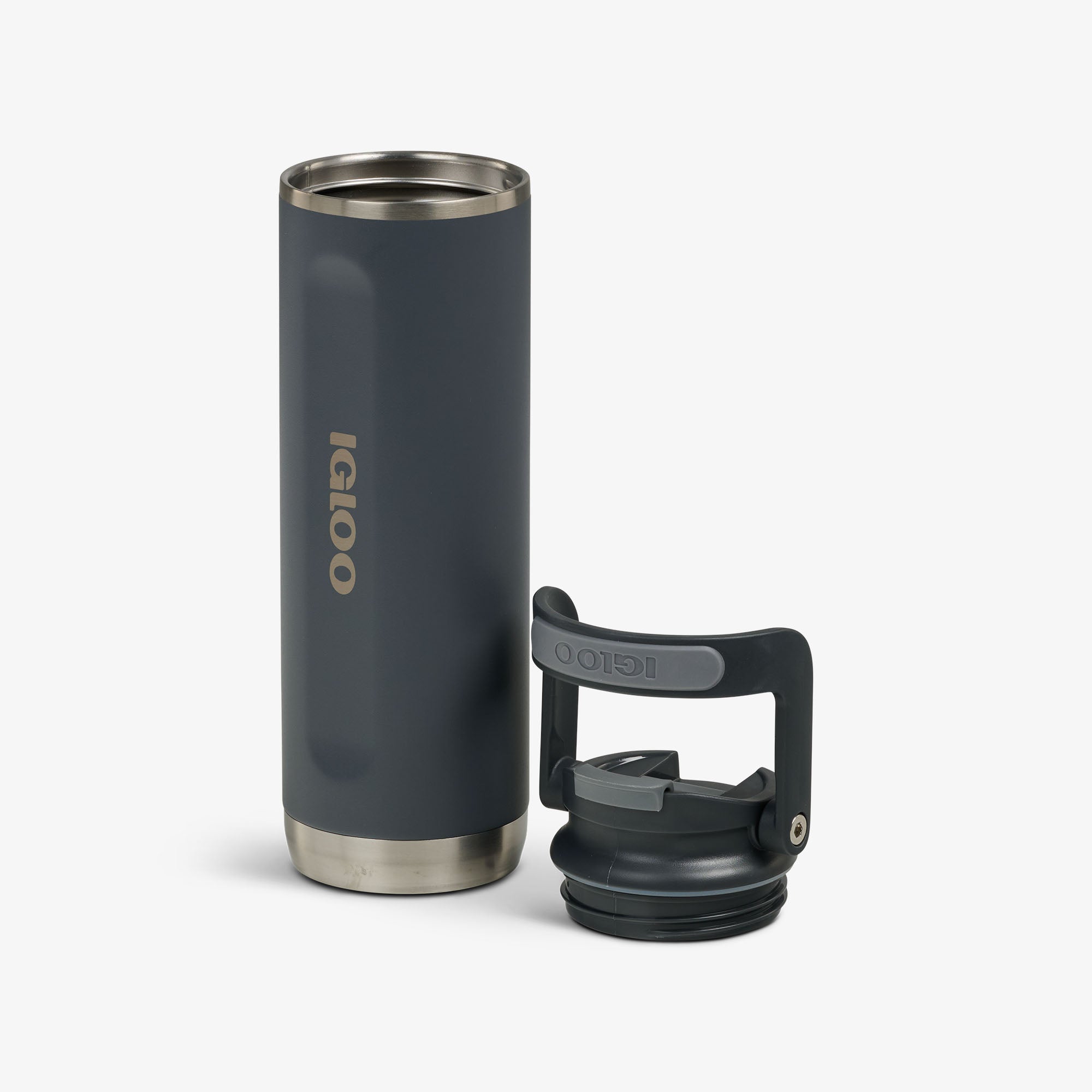 20 Oz Flip ‘n’ Sip Tumbler U0 - Carbonite - Open View