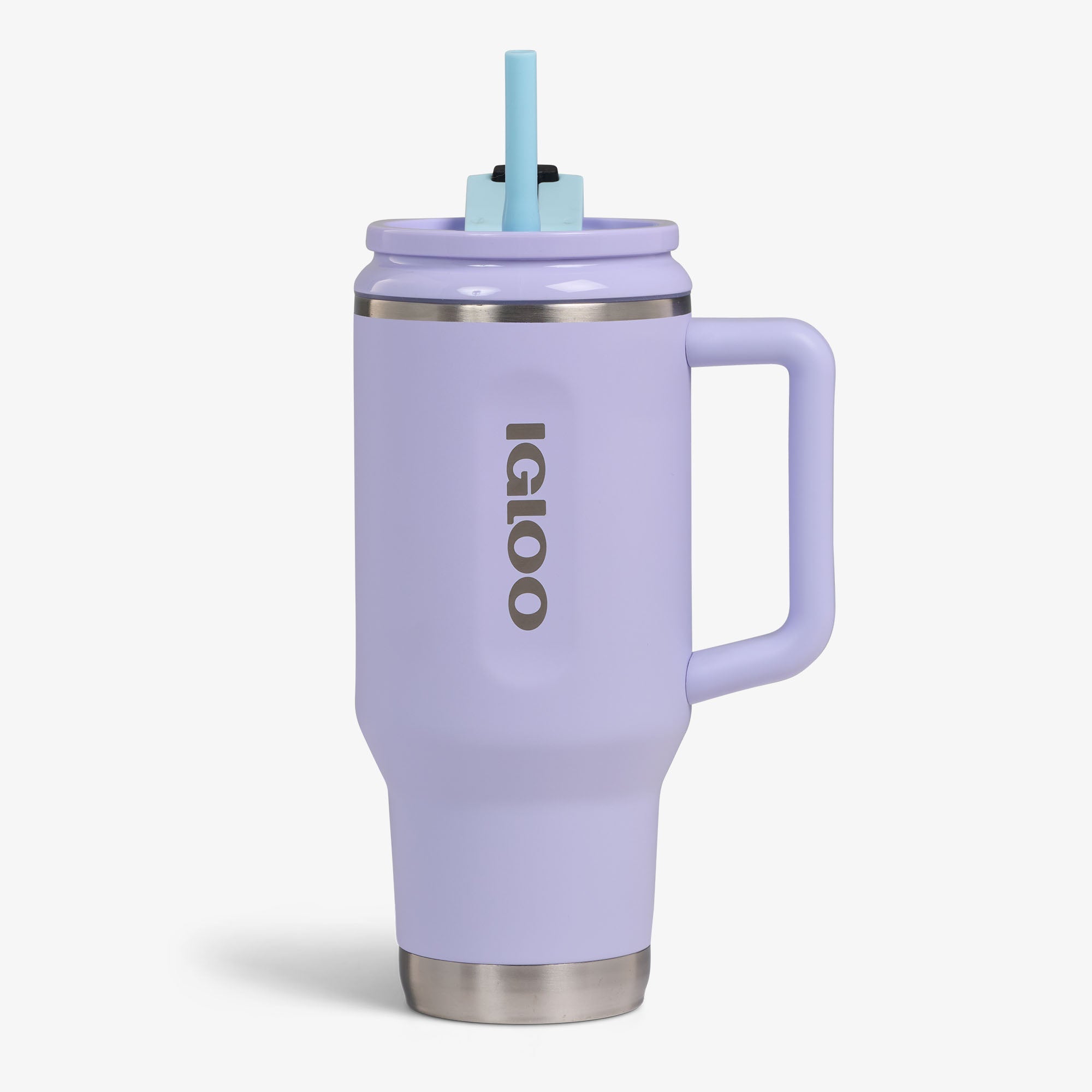 32 Oz Flip ‘n’ Sip Travel Mug M0 - Lilac Breeze - Lilac Breeze - Custom - Strap View