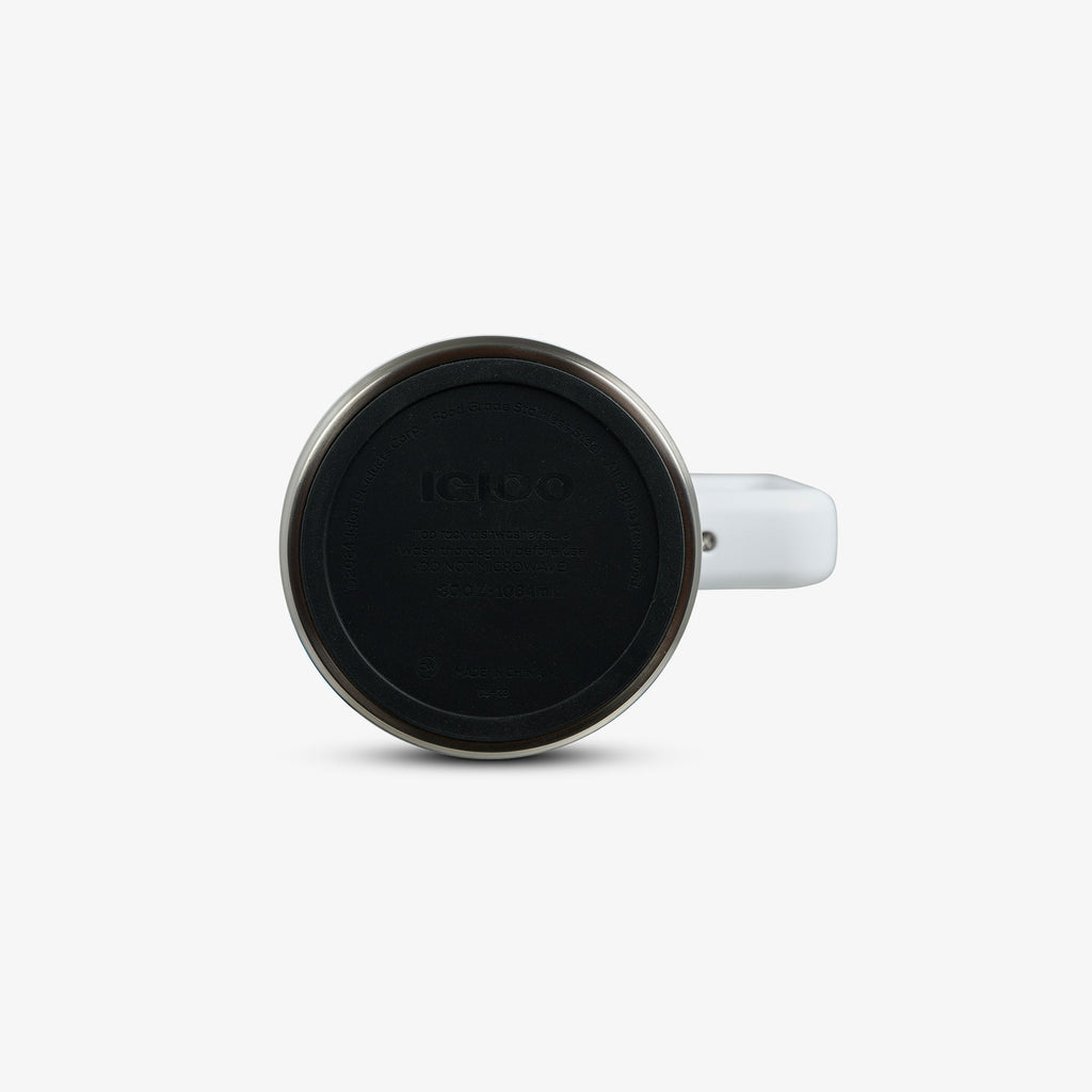 1L Beer Mug U2 - White - Product View