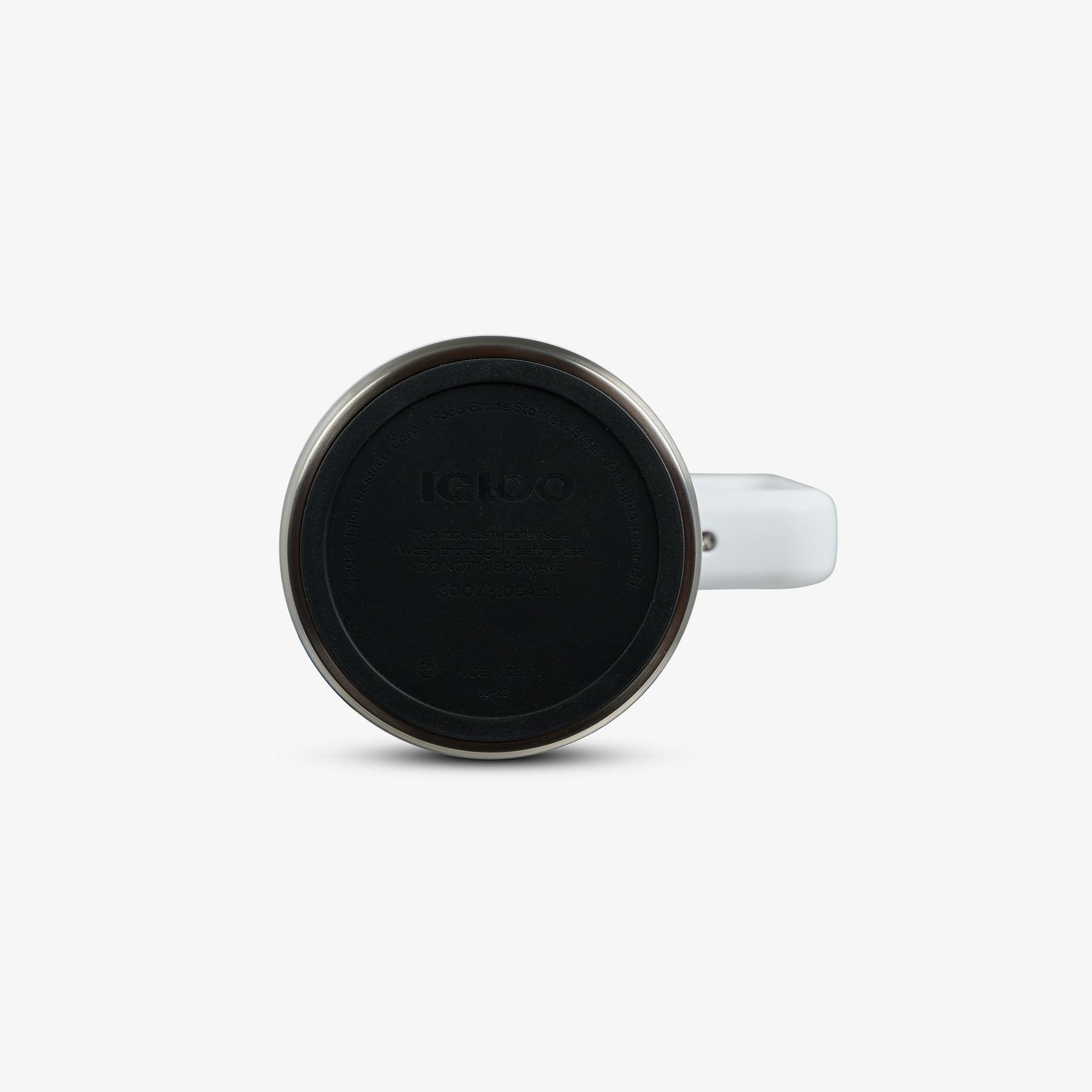 1L Beer Mug U2 - White - Product View