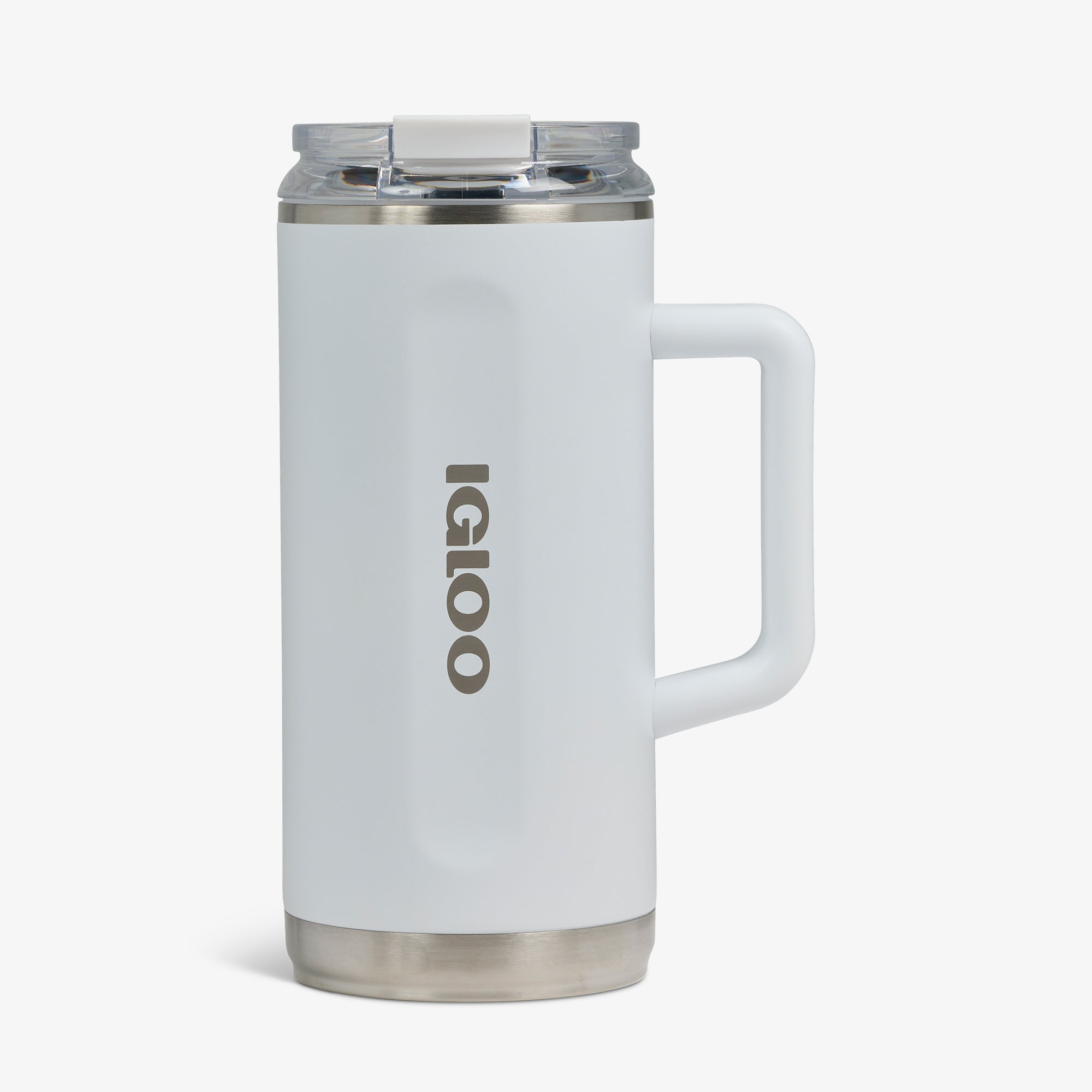 1L Beer Mug U2 - White - Front View