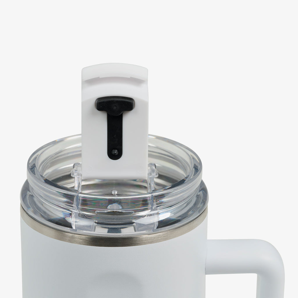 1L Beer Mug U2 - White - Product View