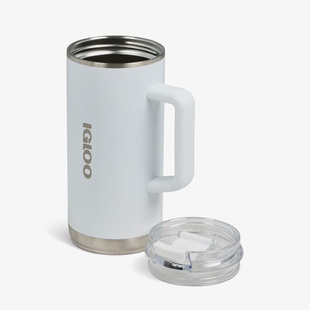 1L Beer Mug U2 - White - Open View
