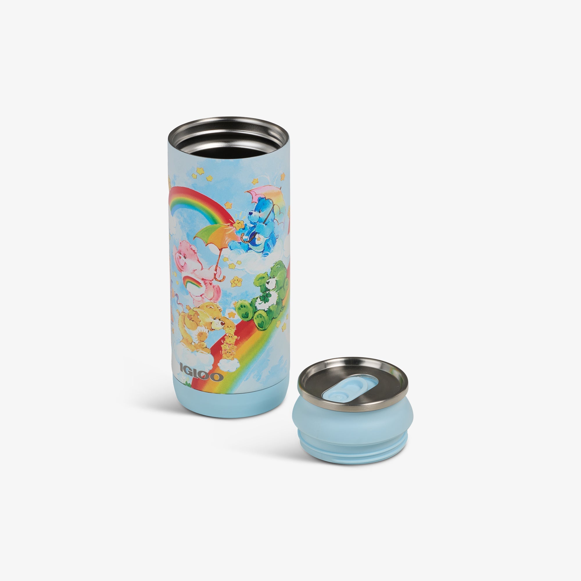 The Care Bears™ 16 Oz Can P7 - Blue - Open View