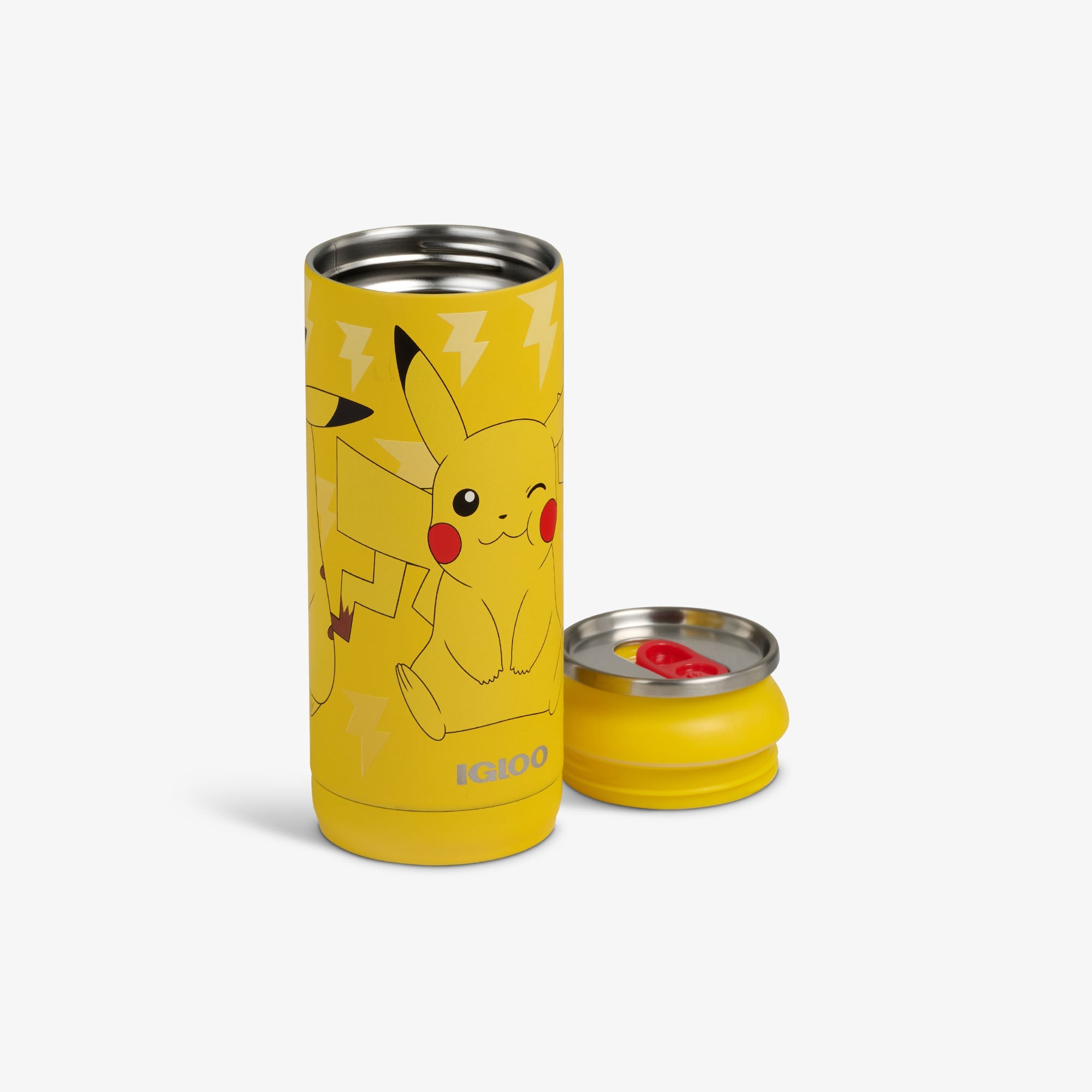 Pokémon 16 Oz Can T7 - Pikachu - Open View