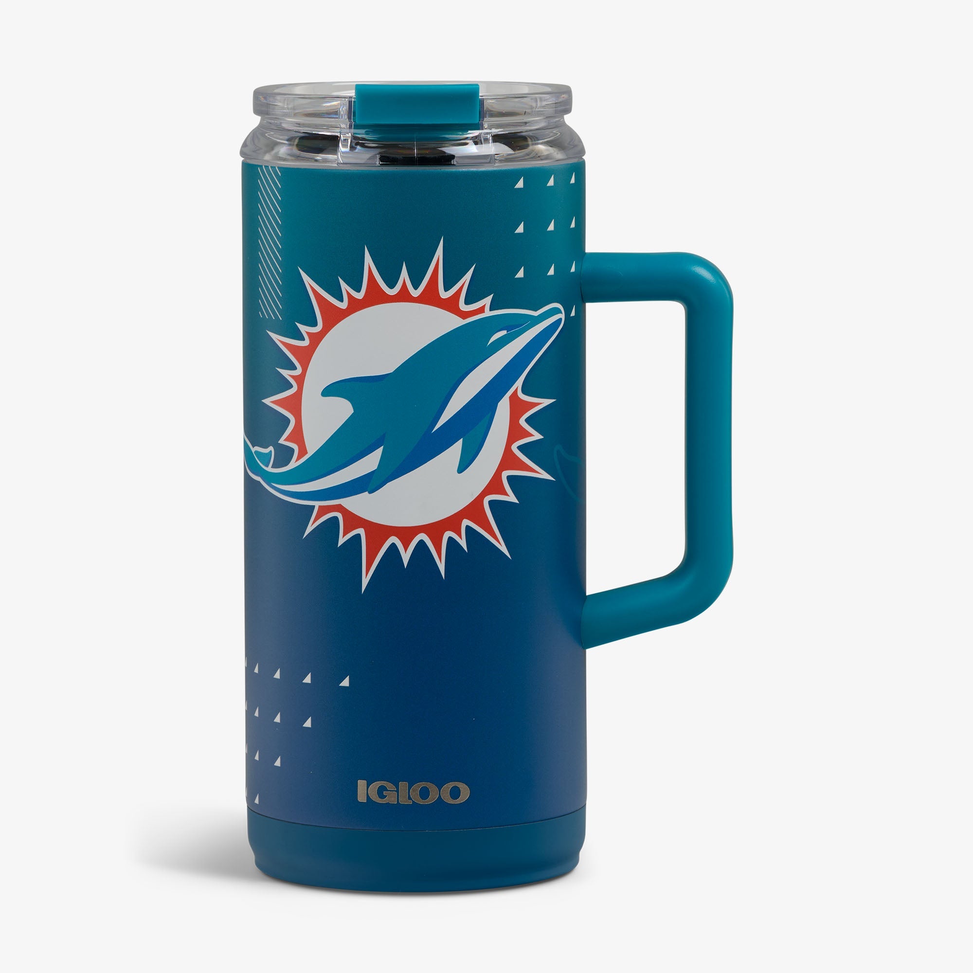 NFL 1L Beer Mug V9 - Dolphins - Front View