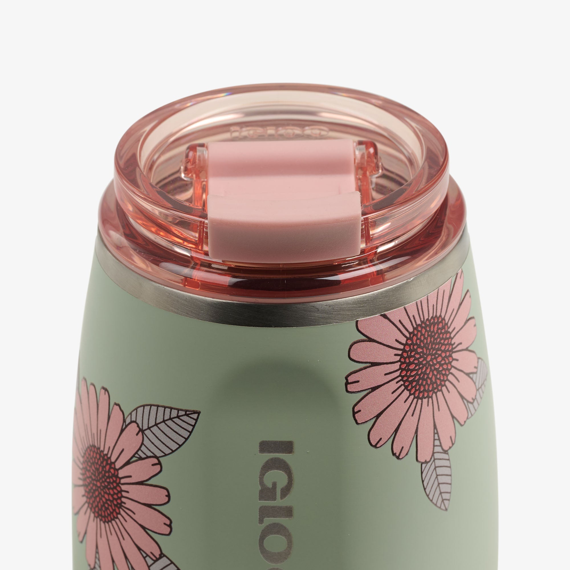 Floral 10 Oz Wine Tumbler E5 - Sage - Product View