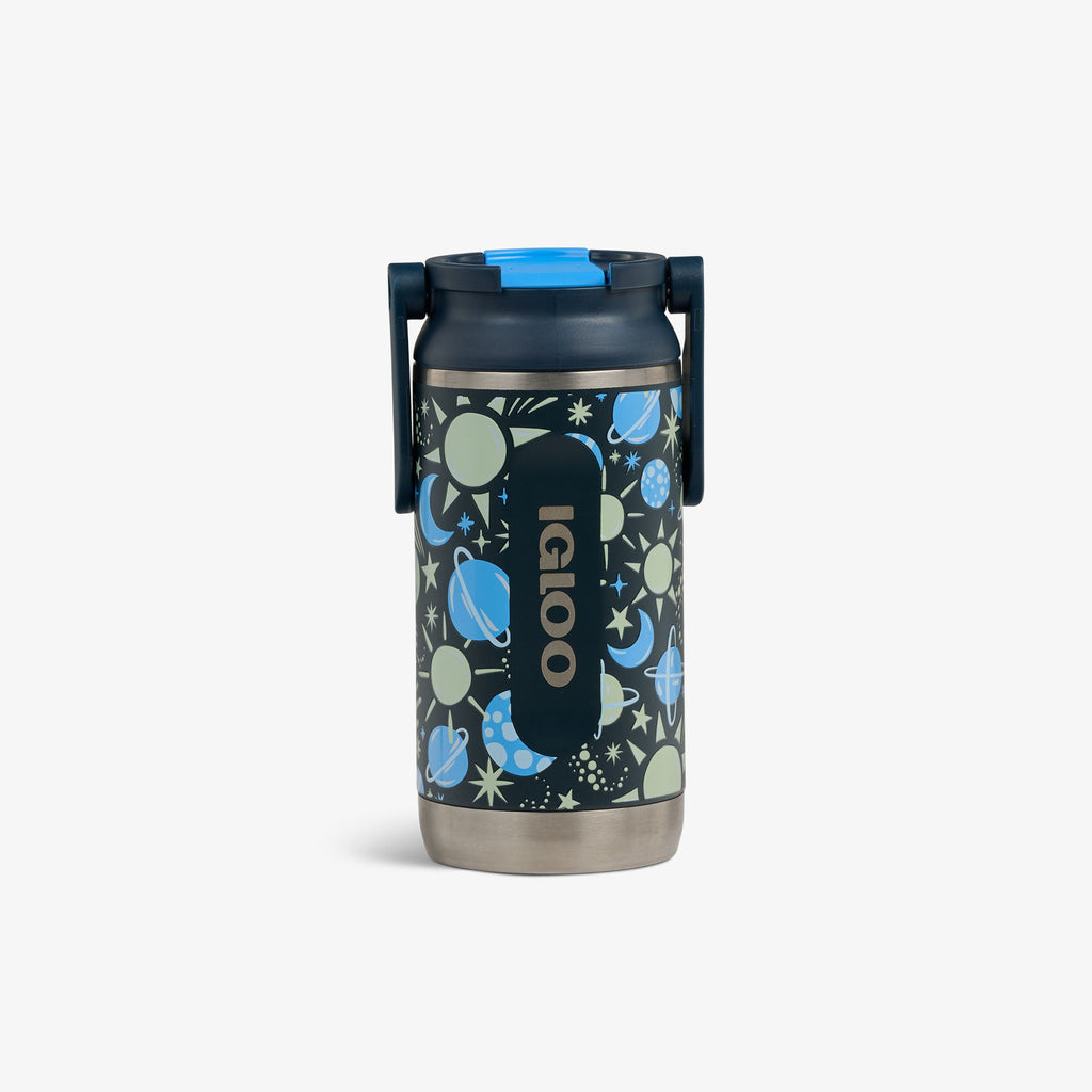 Kids Lunch Glow 12 Oz Sipper Bottle K3 - Cosmic Glow - Front View