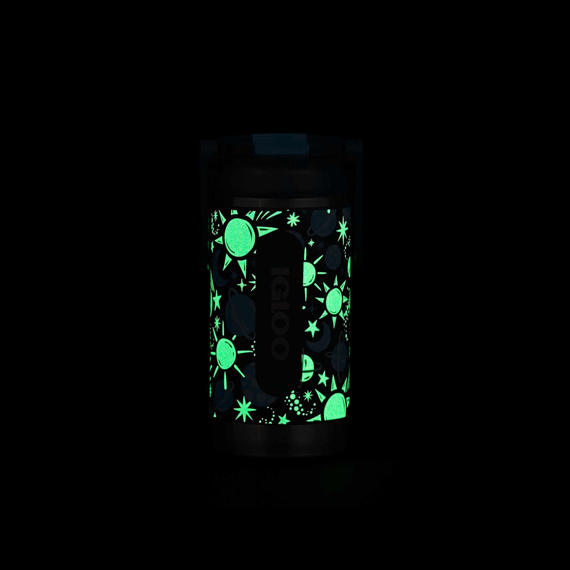 Kids Lunch Glow 12 Oz Sipper Bottle K3 - Cosmic Glow - Product View