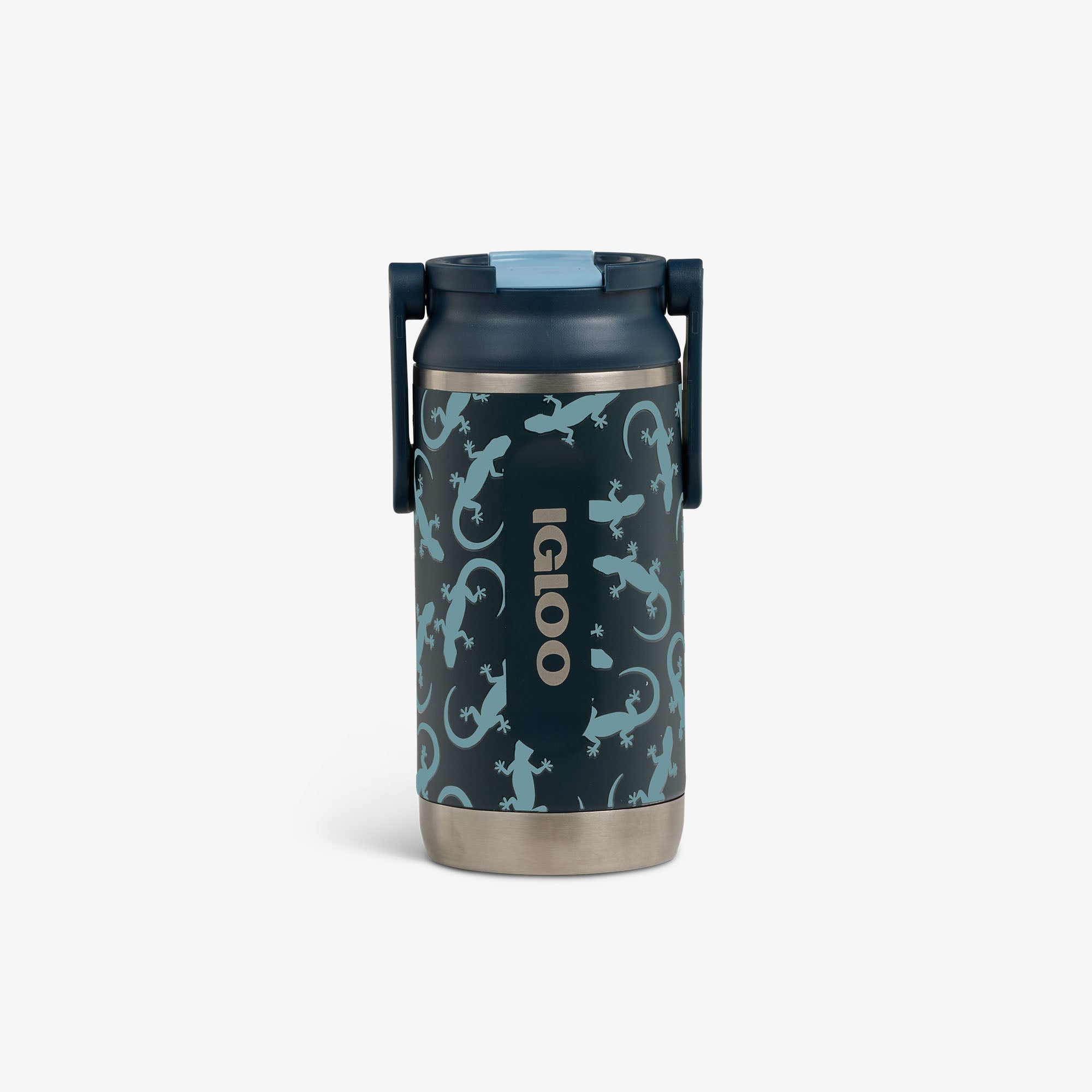Kids Lunch Glow 12 Oz Sipper Bottle K3 - Lizard Glow - Front View