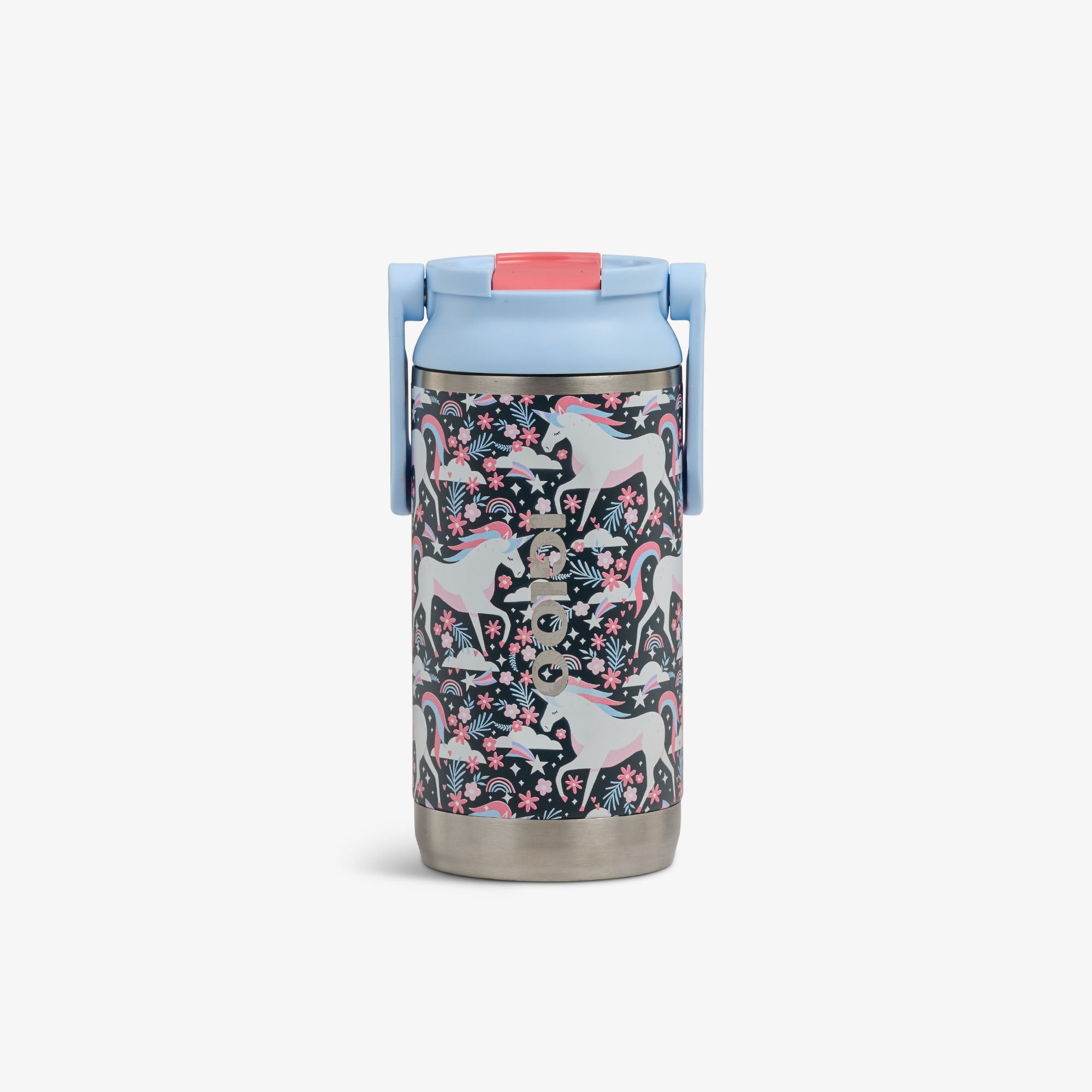 Kids Lunch 12 Oz Sipper Bottle S4 - Unicorns - Front View