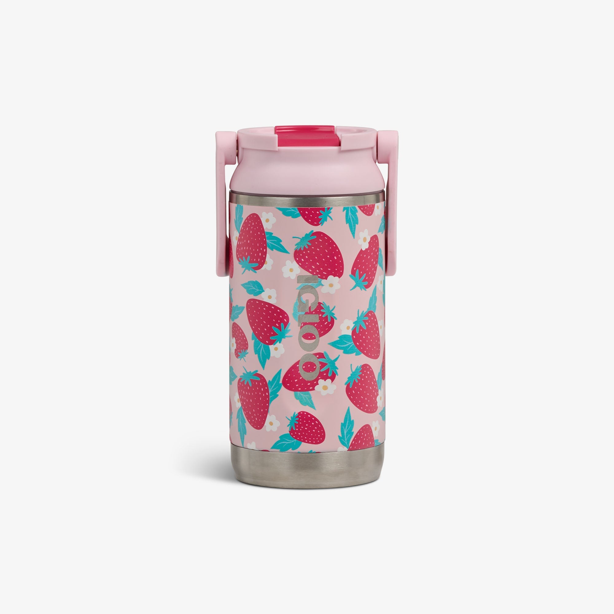 Kids Lunch 12 Oz Sipper Bottle S4 - Strawberries - Front View
