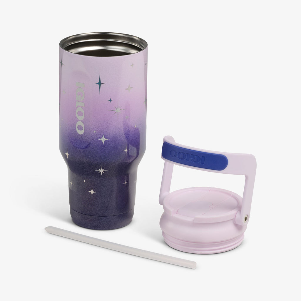 32 Oz Sport Sipper Bottle I5 - Mystic Purple - Open View