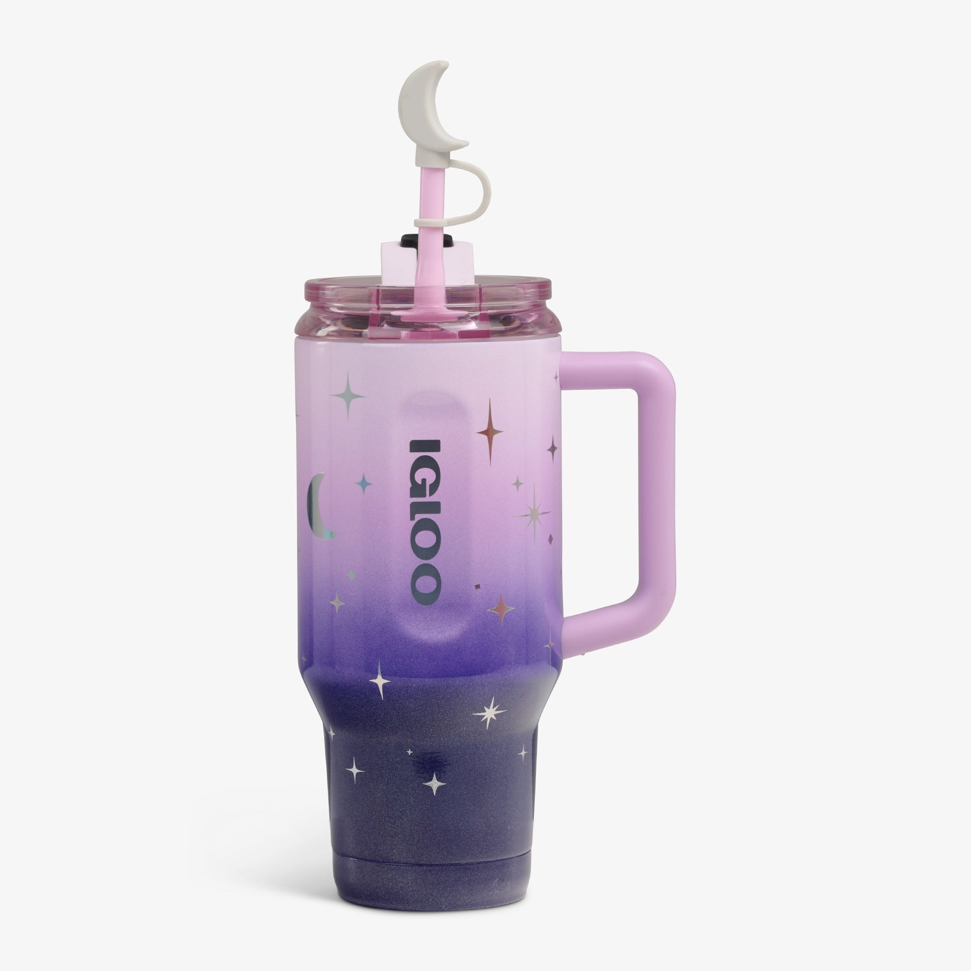 32 Oz Flip ‘n’ Sip Travel Mug M0 - Mystic Purple - Strap View