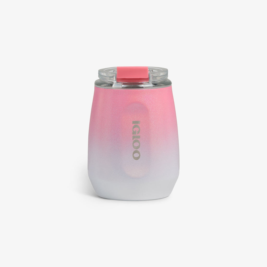 10 Oz Wine Tumbler J2 - Gradient Pink - Front View