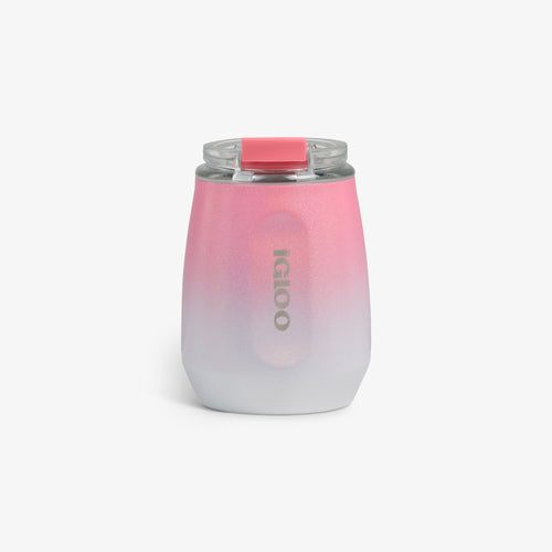 10 Oz Wine Tumbler J2 - Gradient Pink - Front View