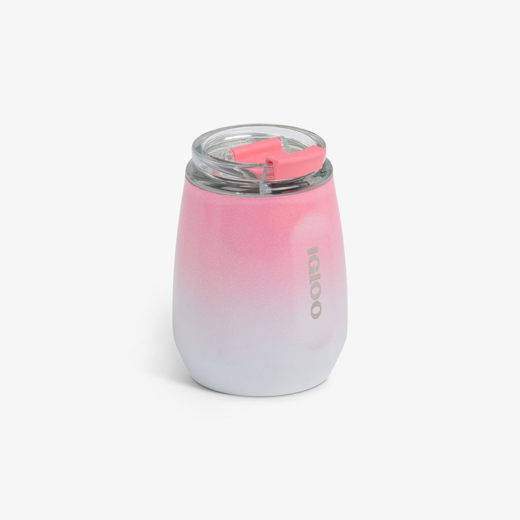 10 Oz Wine Tumbler J2 - Gradient Pink - Product View