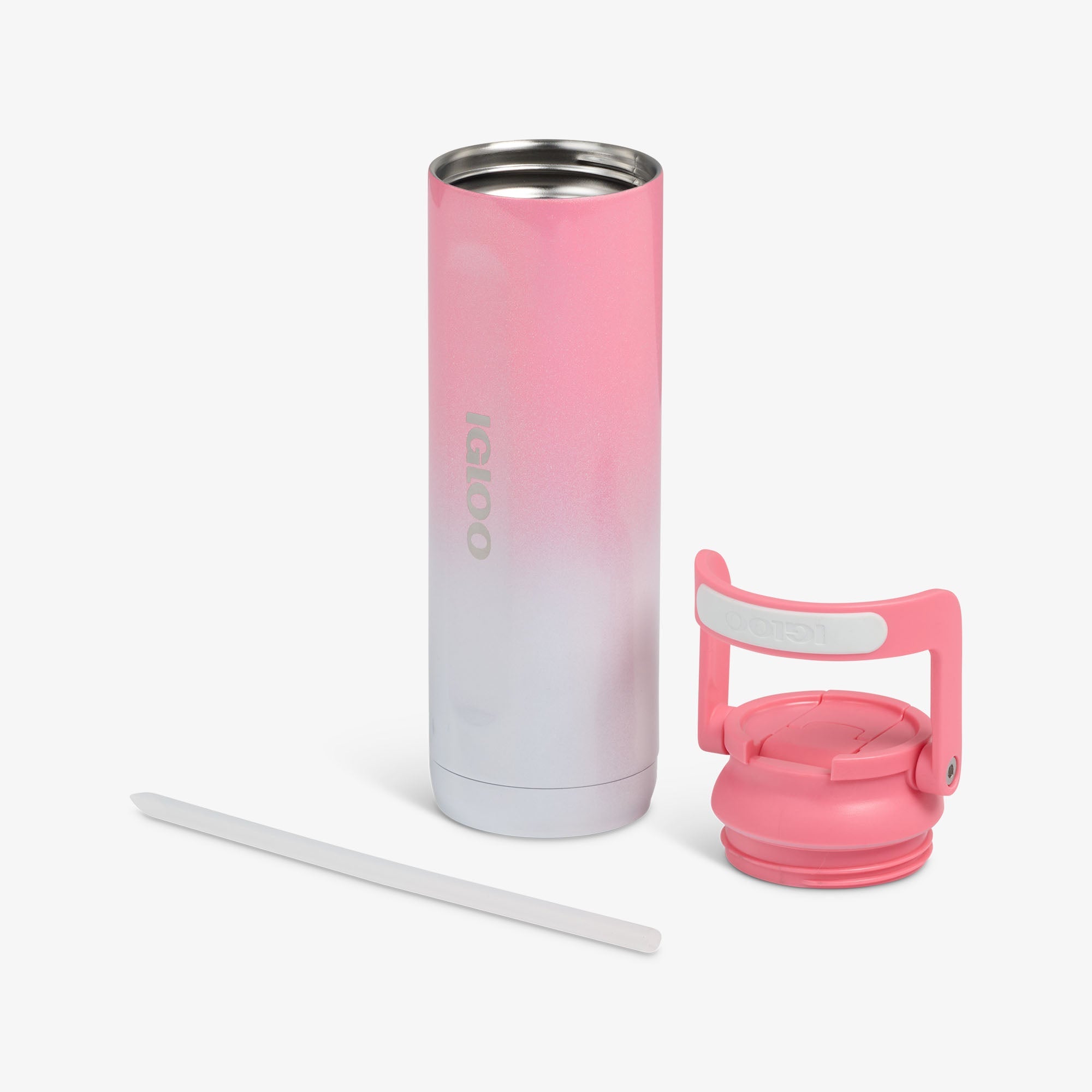 20 Oz Sport Sipper Bottle B0 - Gradient Pink - Open View