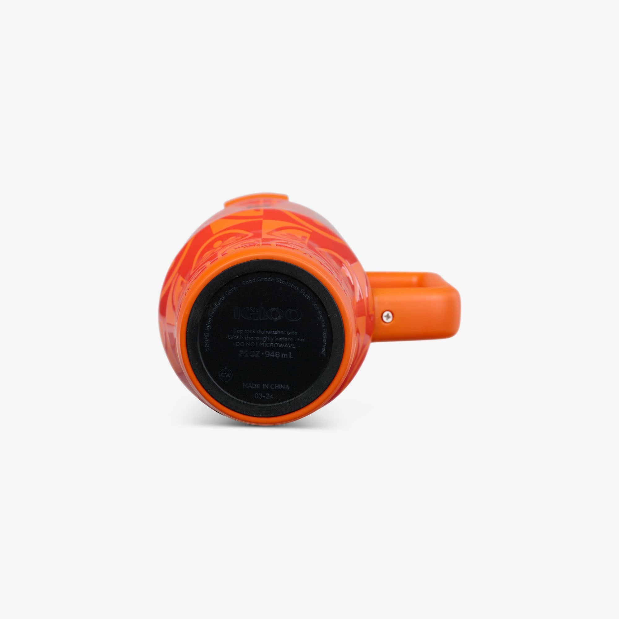 32 Oz Flip ‘n’ Sip Travel Mug M0 - Orange - Product View