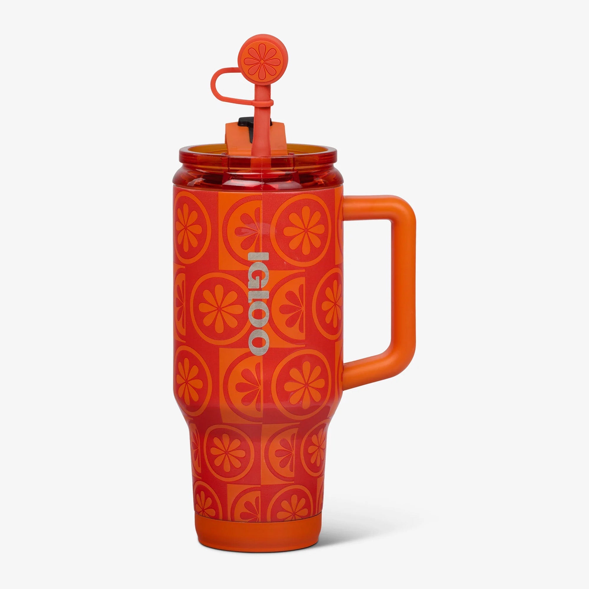 32 Oz Flip ‘n’ Sip Travel Mug M0 - Orange - Product View
