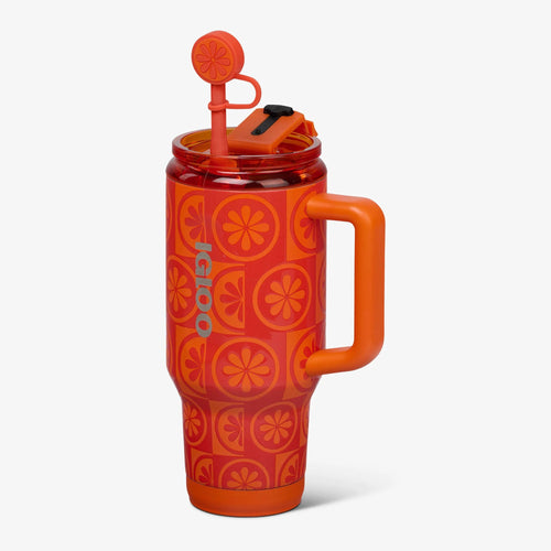 32 Oz Flip ‘n’ Sip Travel Mug M0 - Orange - Product View